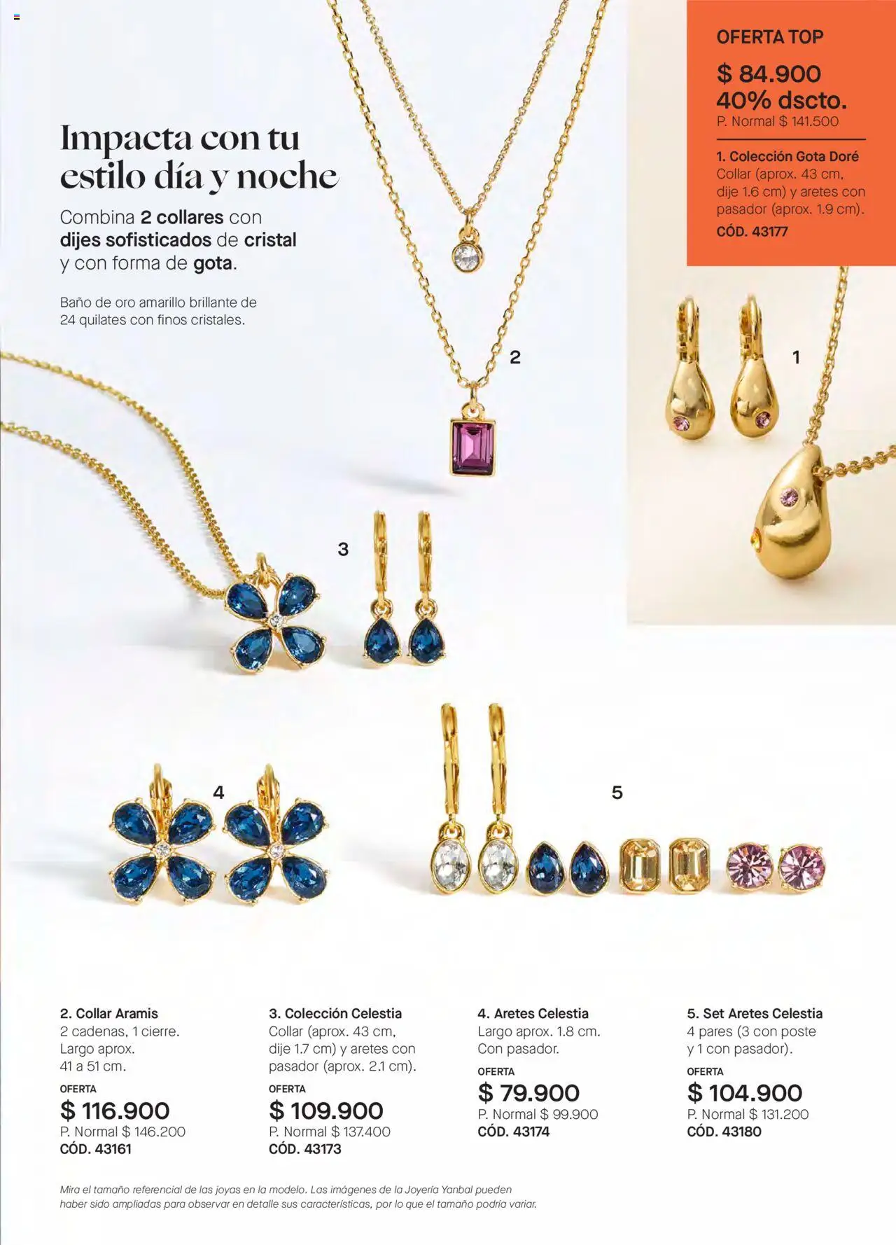 Yanbal revista - valida desde el 11.10.2025 | Página: 83 | Productos: Aretes, Baño, Collares, Dije