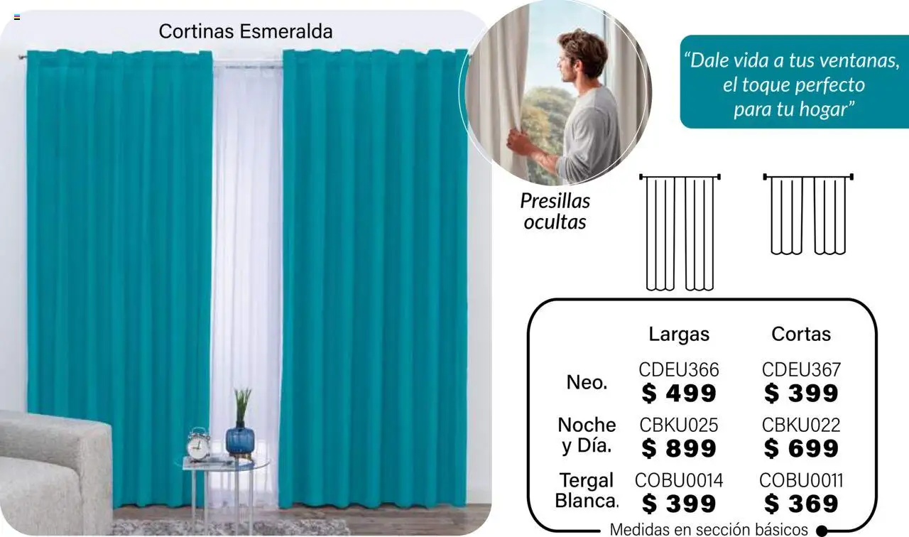 Nuevas ofertas de Colchas Concord válidas en toda la República Mexicana desde el 01.08.2025. ¡Encuentra las mejores ofertas en Colchas Concord - Catálogo! | Página: 129 | Productos: Cortinas