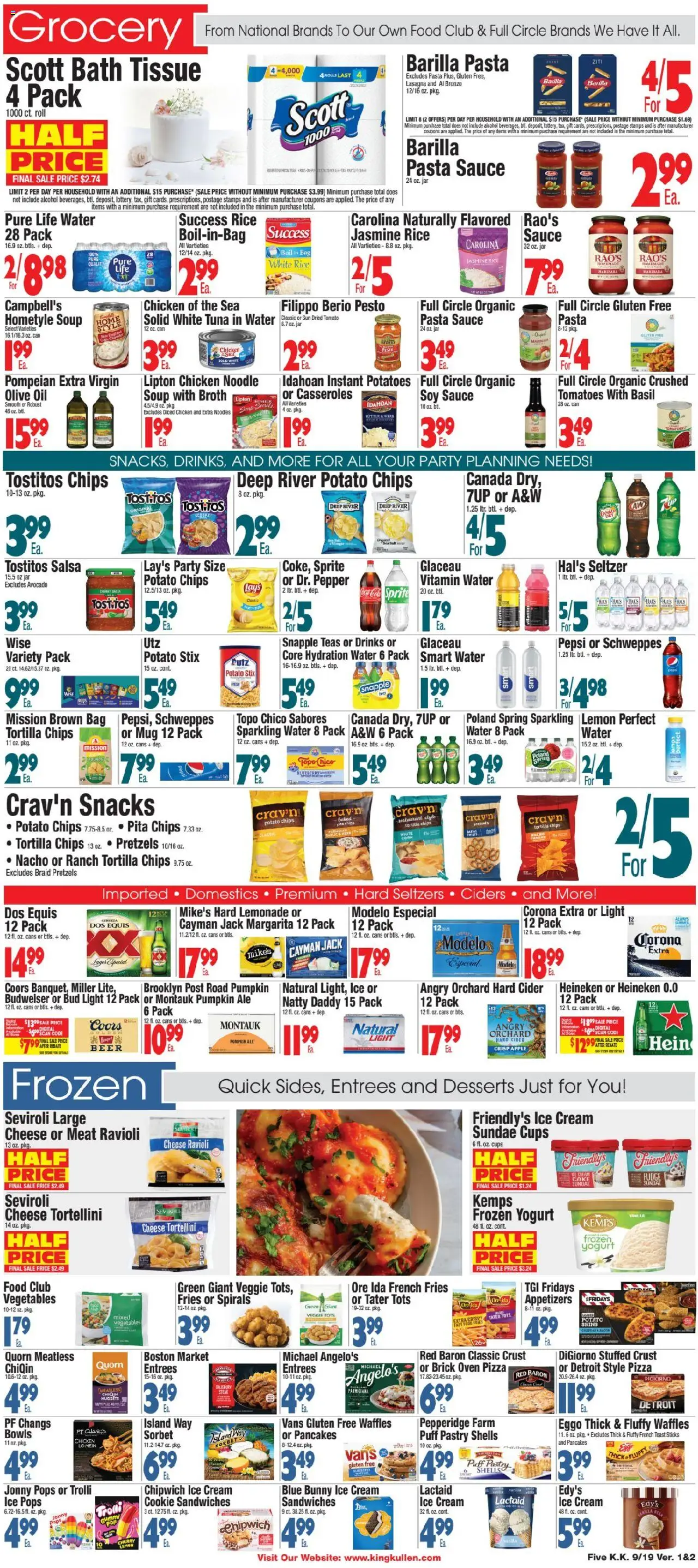 King Kullen Weekly Ad - valid from 18.09.2025 | Page: 5 | Products: Yogurt, Rice, Avocado, Potatoes