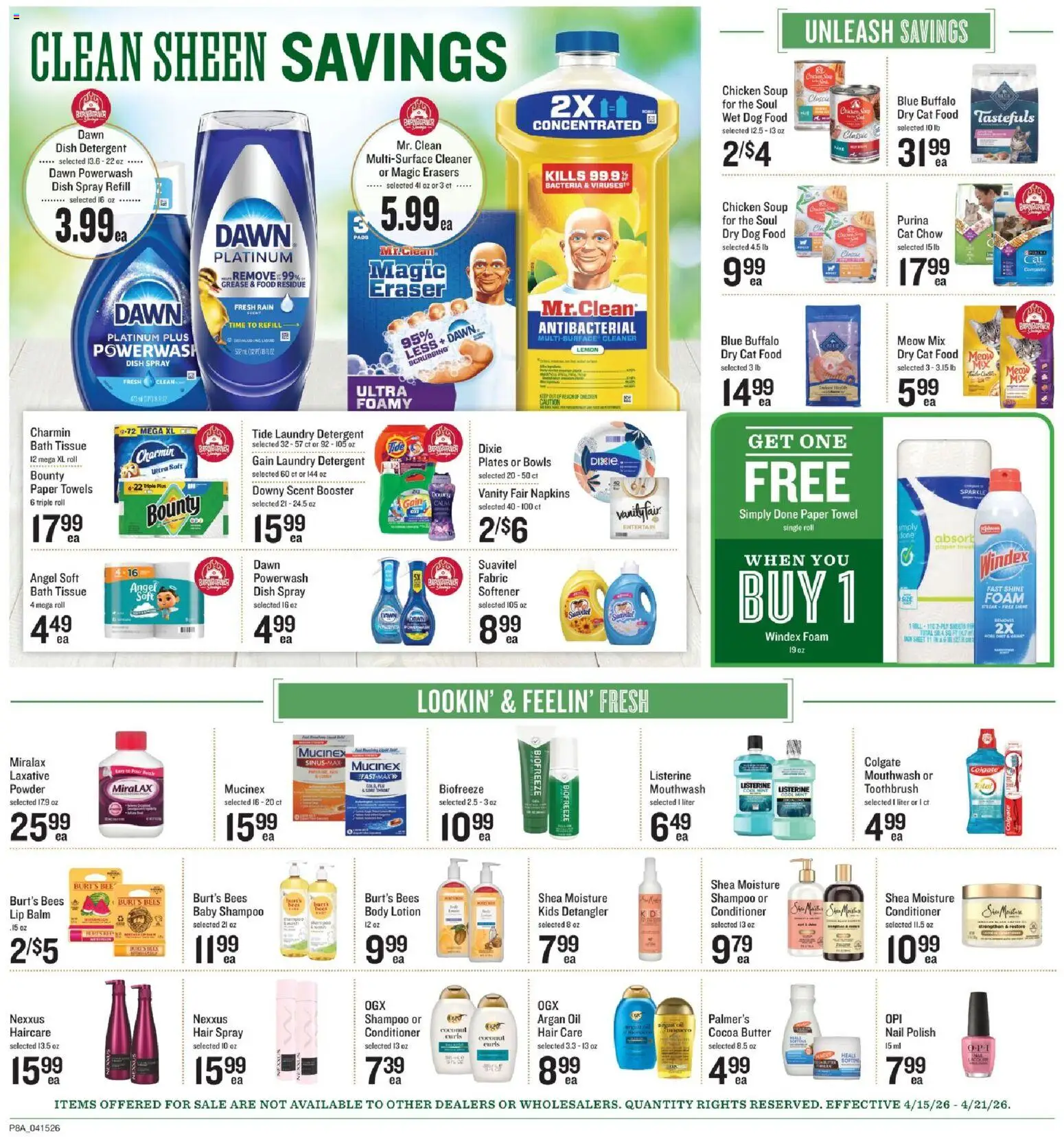 Lowes Foods Weekly Ad - valid from 15.04.2026 | Page: 13 | Products: Bath, Nail, Dog Food, Nail polish