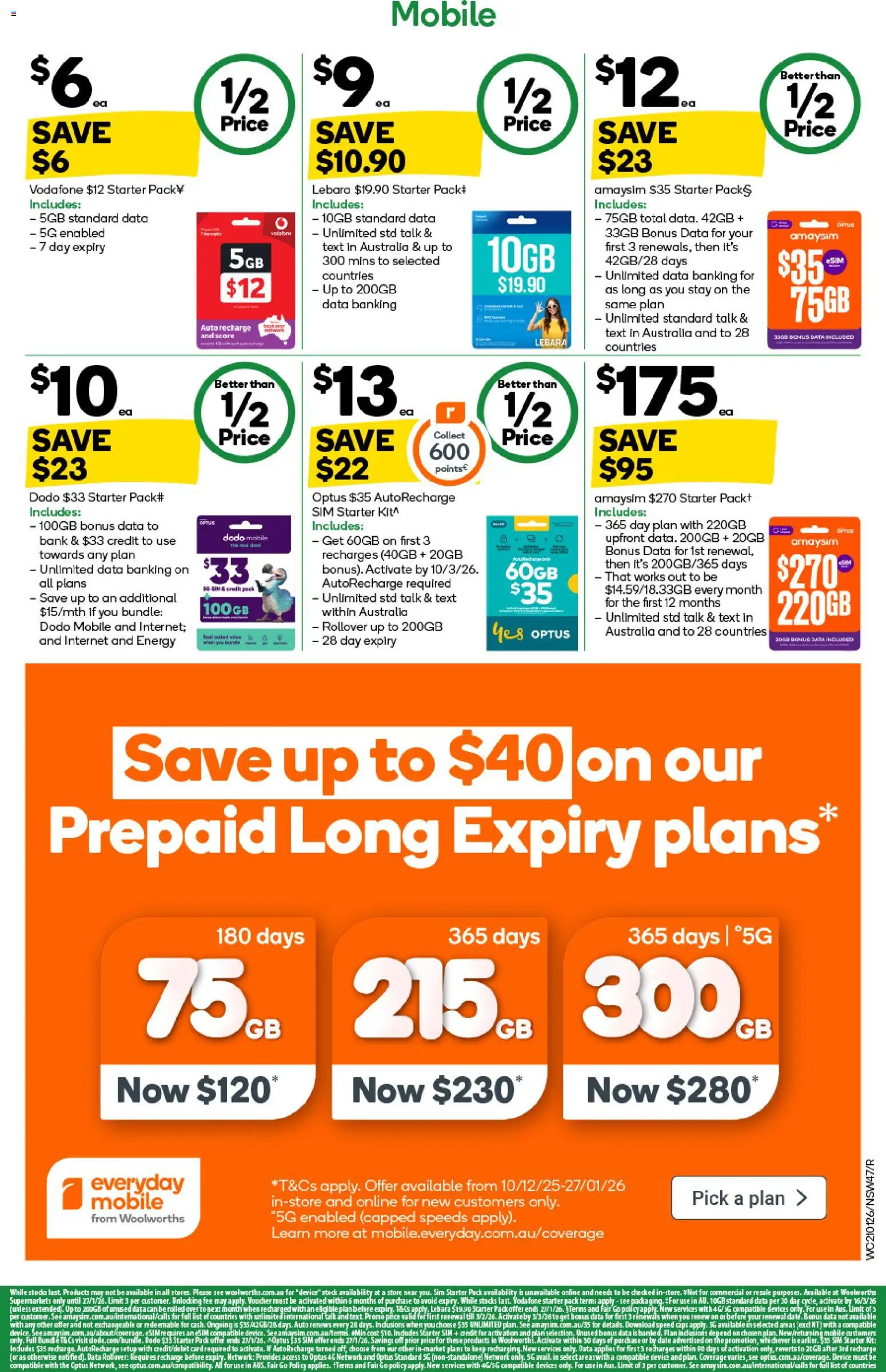 Woolworths catalogue - valid from 21.01.2026 | Page: 47 | Products: Date, Device, Mobile