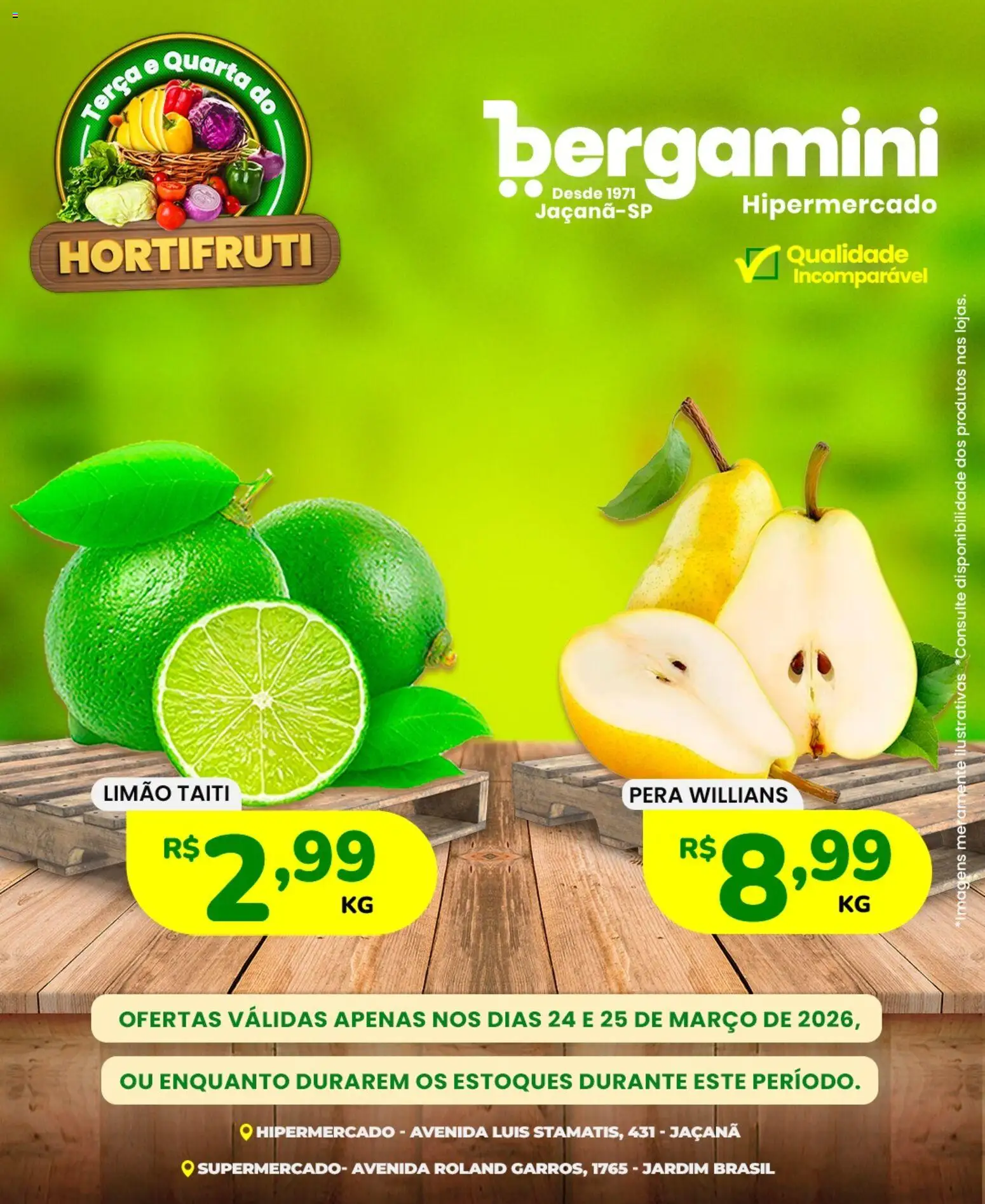 Supermercado Bergamini Folheto - válido de 24.03.2026 | Página: 2 | Produtos: Pera