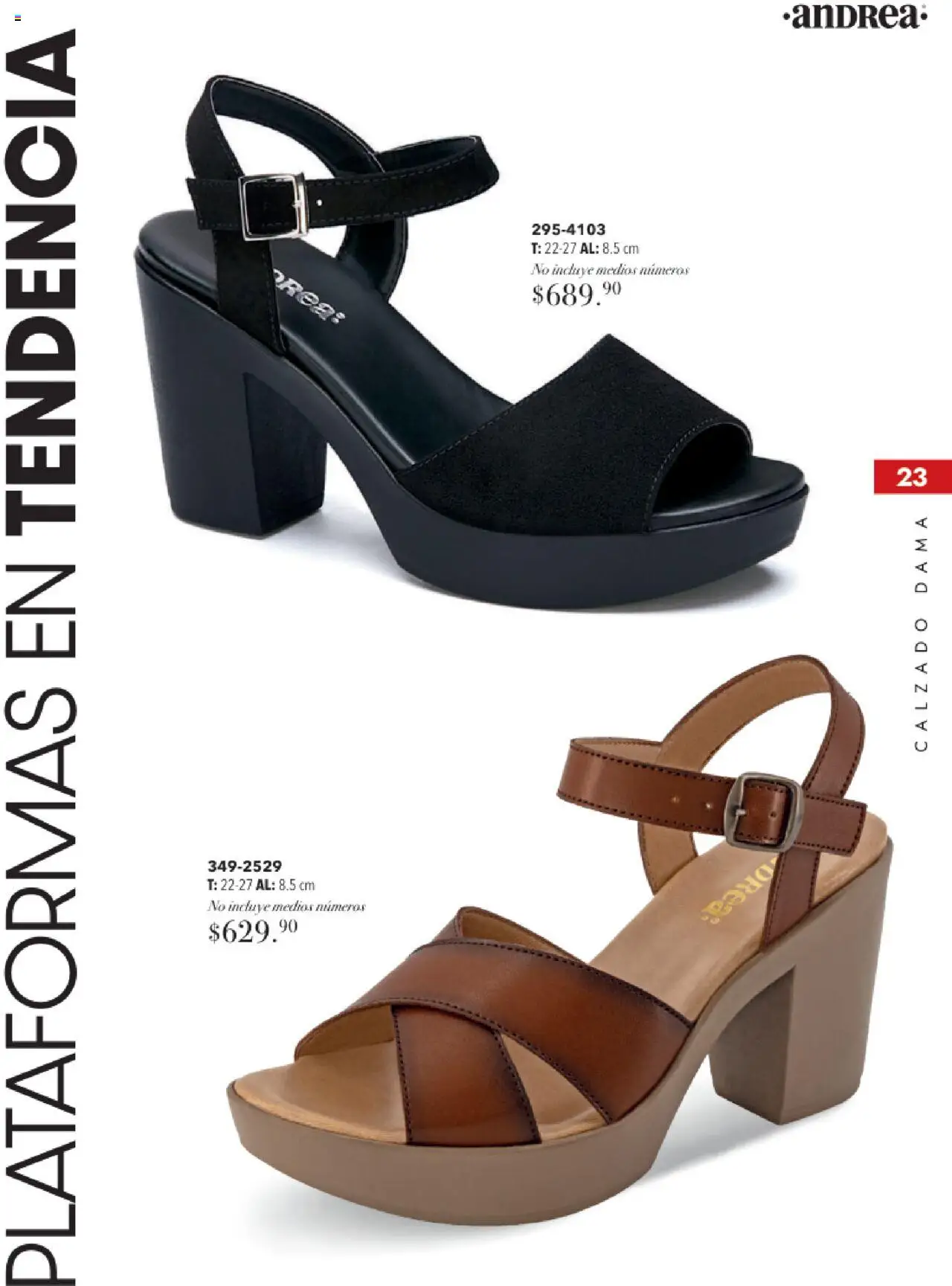 Nuevas ofertas de Andrea válidas en toda la República Mexicana desde el 17.08.2025. ¡Encuentra las mejores ofertas en Andrea - Catálogo Tropical Otoño / Invierno! | Página: 23