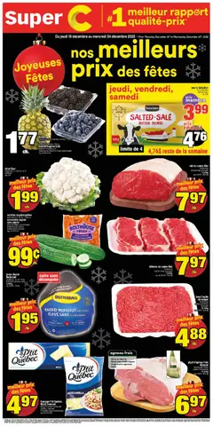 Preview of Super C weekly flyer / circulaire from shop Super C valid from 18.12.2025