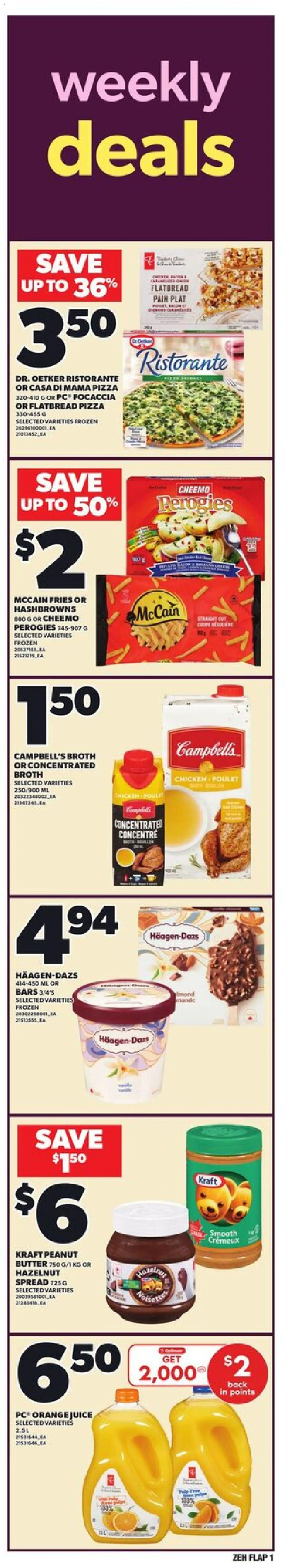 Zehrs flyer valid from 04.12.2025 | Page: 1 | Products: PC, Butter, Juice, Chicken