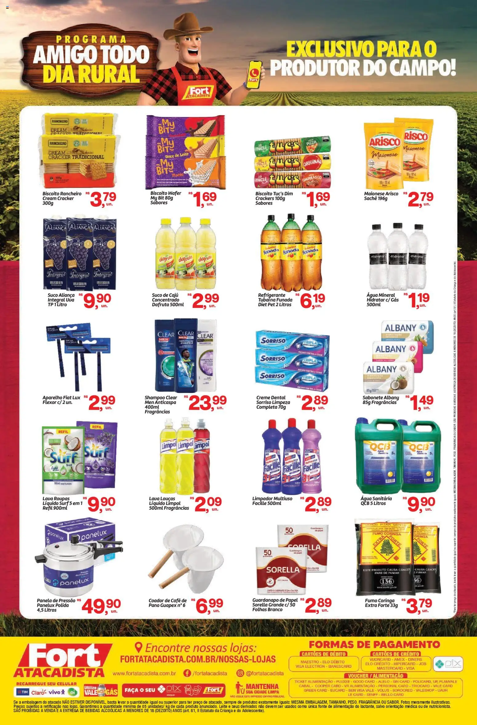 Fort Atacadista Folheto - válido de 02.02.2026 | Página: 2 | Produtos: Caju, Shampoo, Creme, Guardanapo