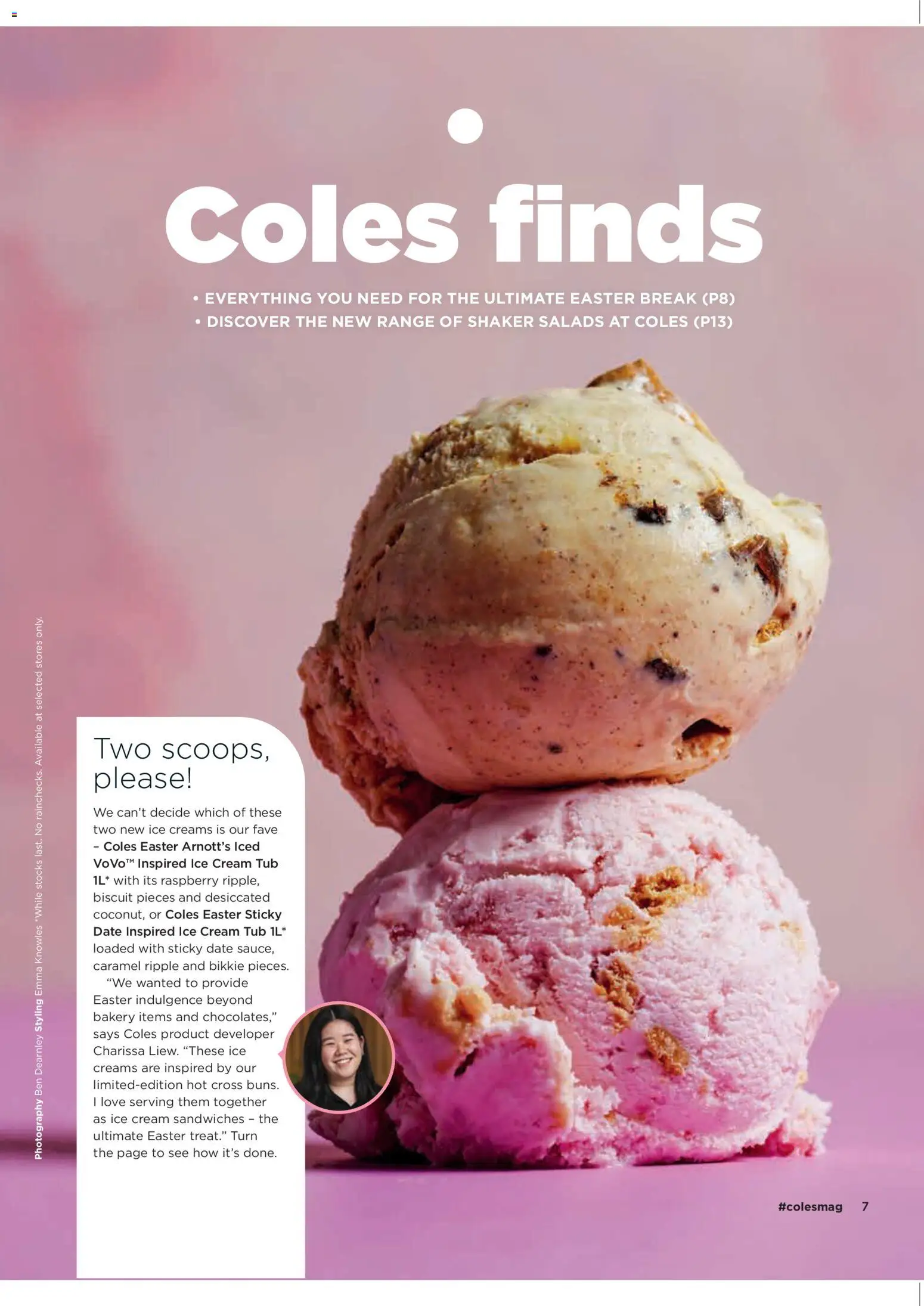 Coles catalogue - valid from 05.03.2026 | Page: 7 | Products: Cream, Ice cream, Date, Raspberry