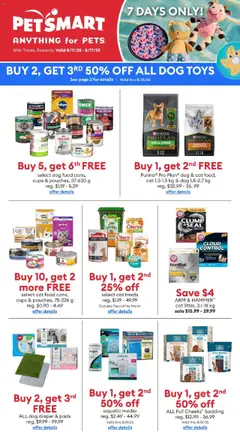 Preview of Petsmart weekly flyer / circulaire from shop Petsmart valid from 11.08.2025