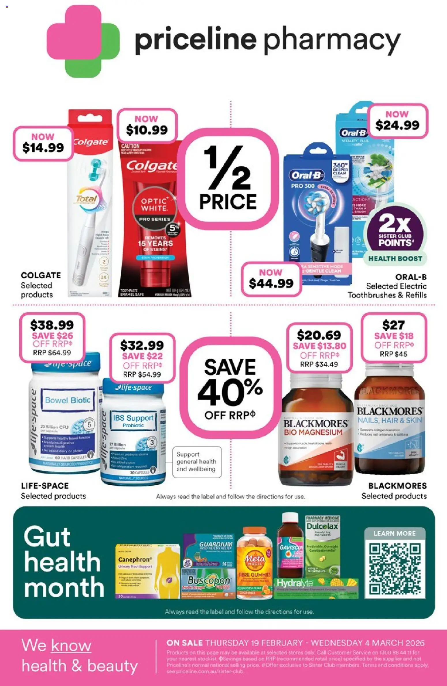 Priceline Pharmacy catalogue - valid from 19.02.2026 | Page: 32 | Products: Dairy, Safe