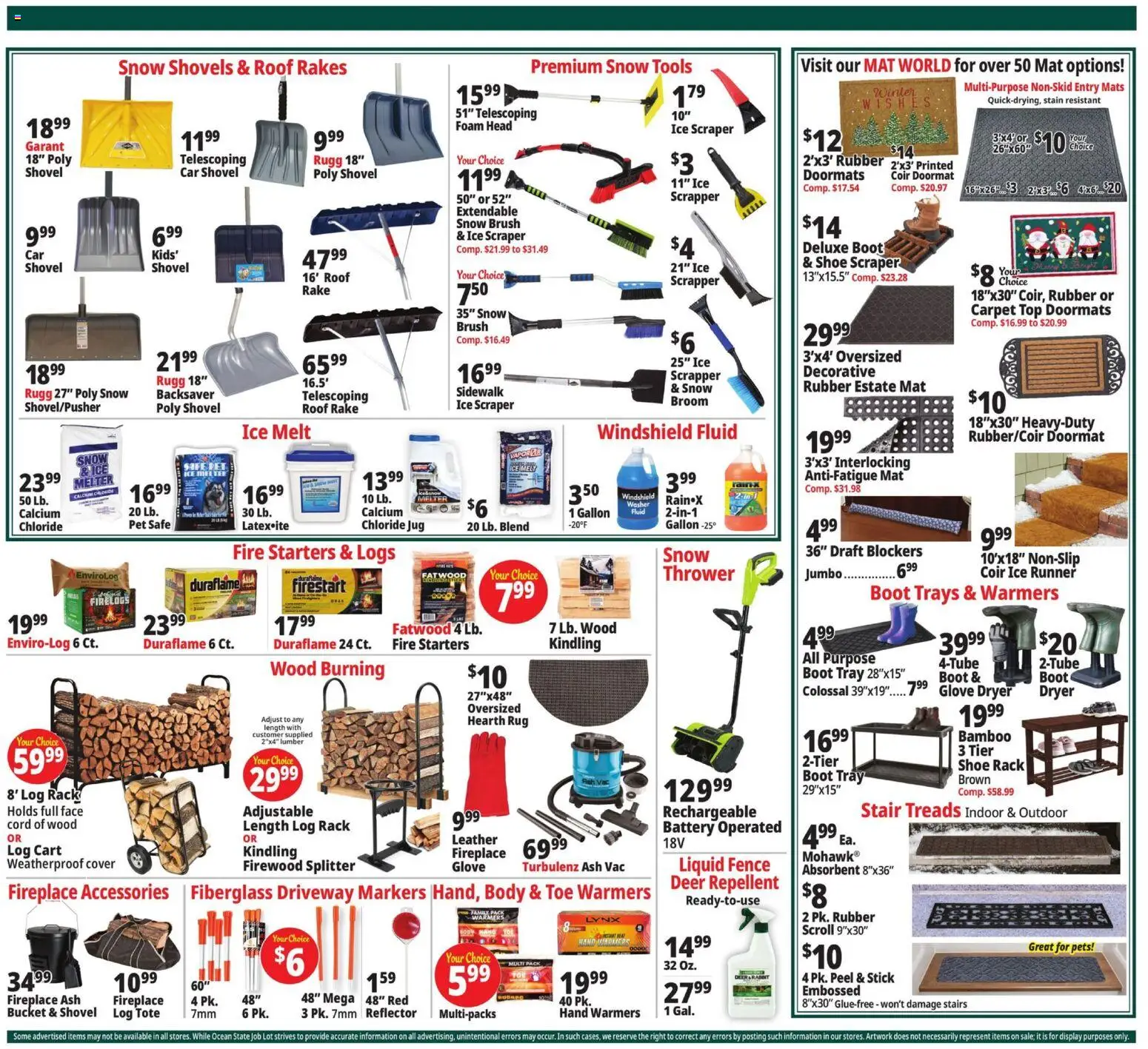 Ocean State Job Lot Black Friday - valid from 27.11.2025 | Page: 11 | Products: Rake, Battery, Carpet, Dryer