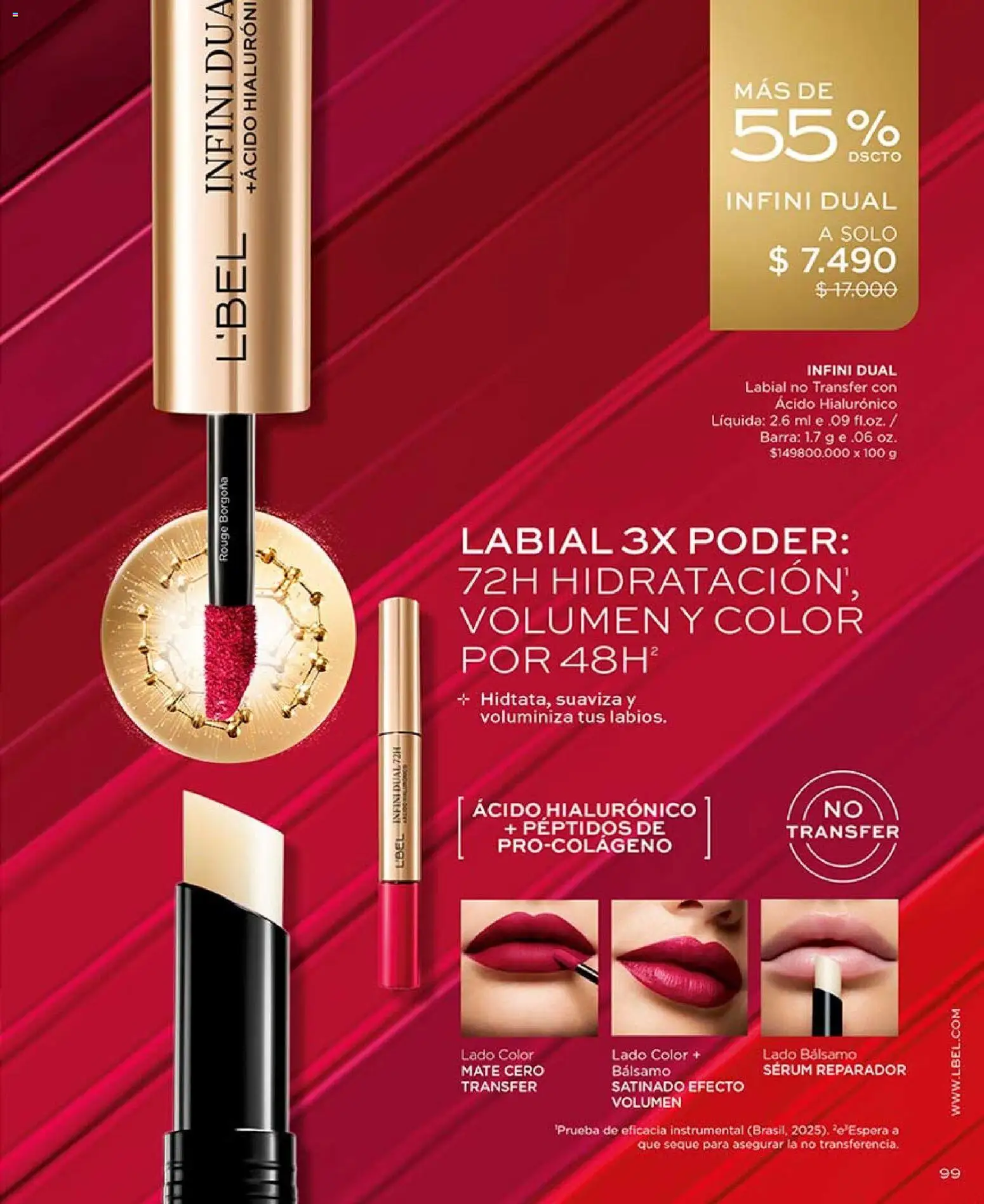 Catálogo L'Bel Campaña 7 │ válido desde el 18.04.2026 | Página: 99 | Productos: Bálsamo, Mate, Labial, Serum