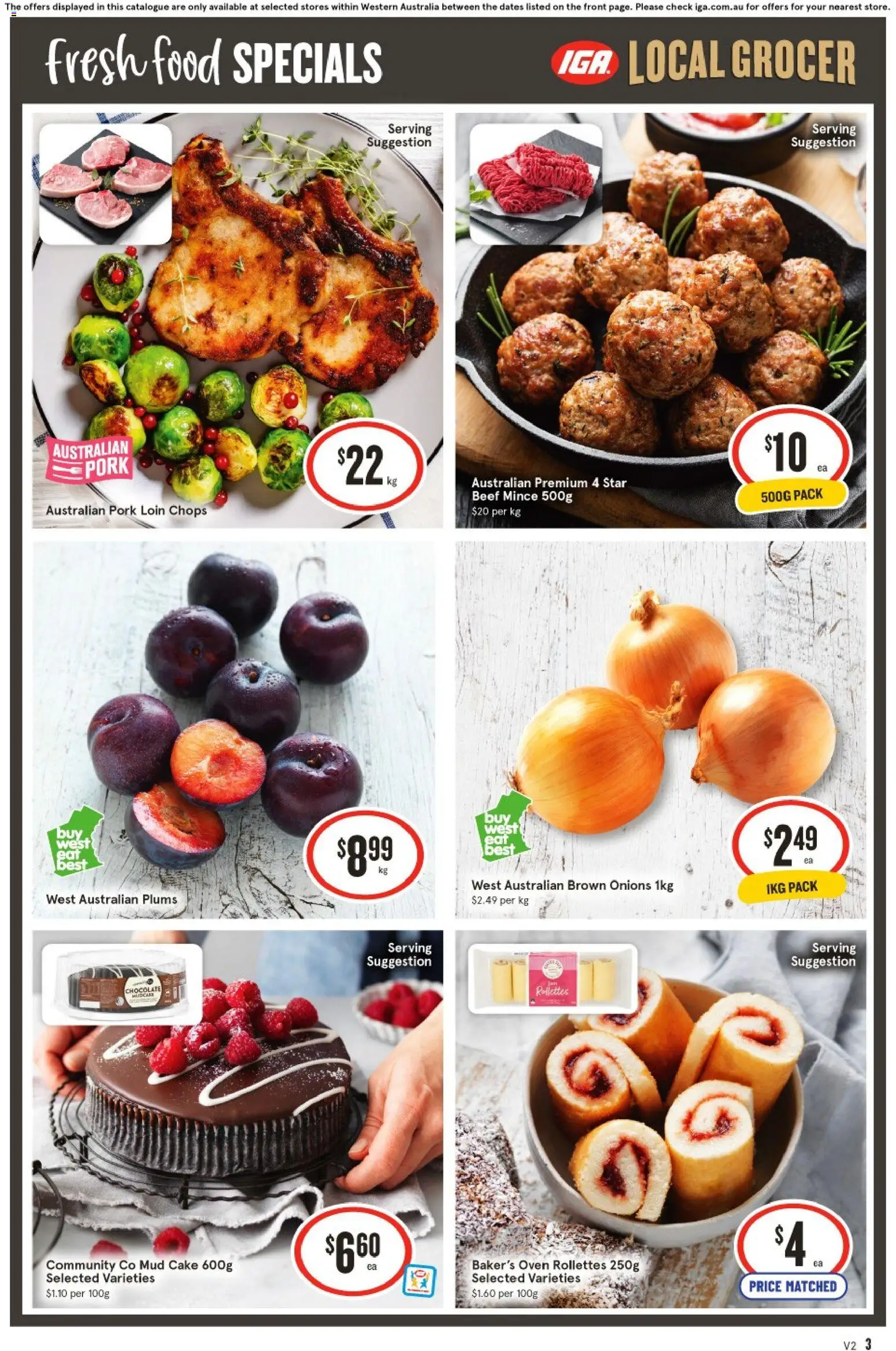 IGA catalogue - valid from 07.01.2026 | Page: 3 | Products: Tea, Mustard, Lollies, Pies