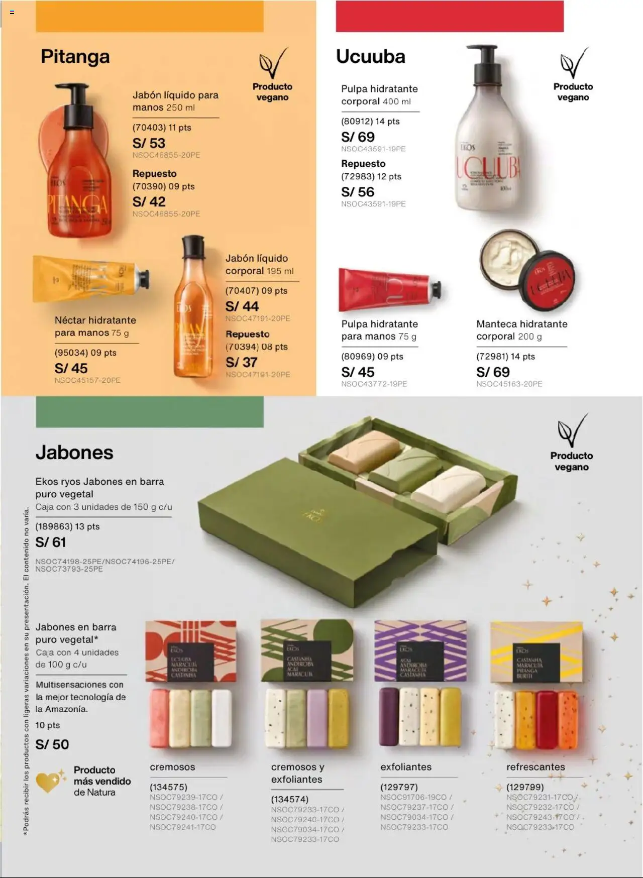Catálogo Natura válido desde 03.10.2025 | Página: 131 | Productos: Jabón, Caja