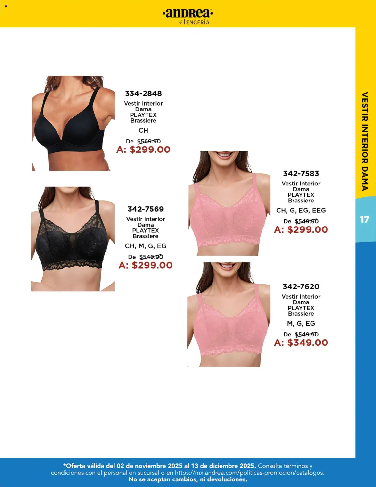 Nuevas ofertas de Andrea válidas en toda la República Mexicana desde el 02.11.2025. ¡Encuentra las mejores ofertas en Andrea catálogo Precios Especiales! | Página: 17
