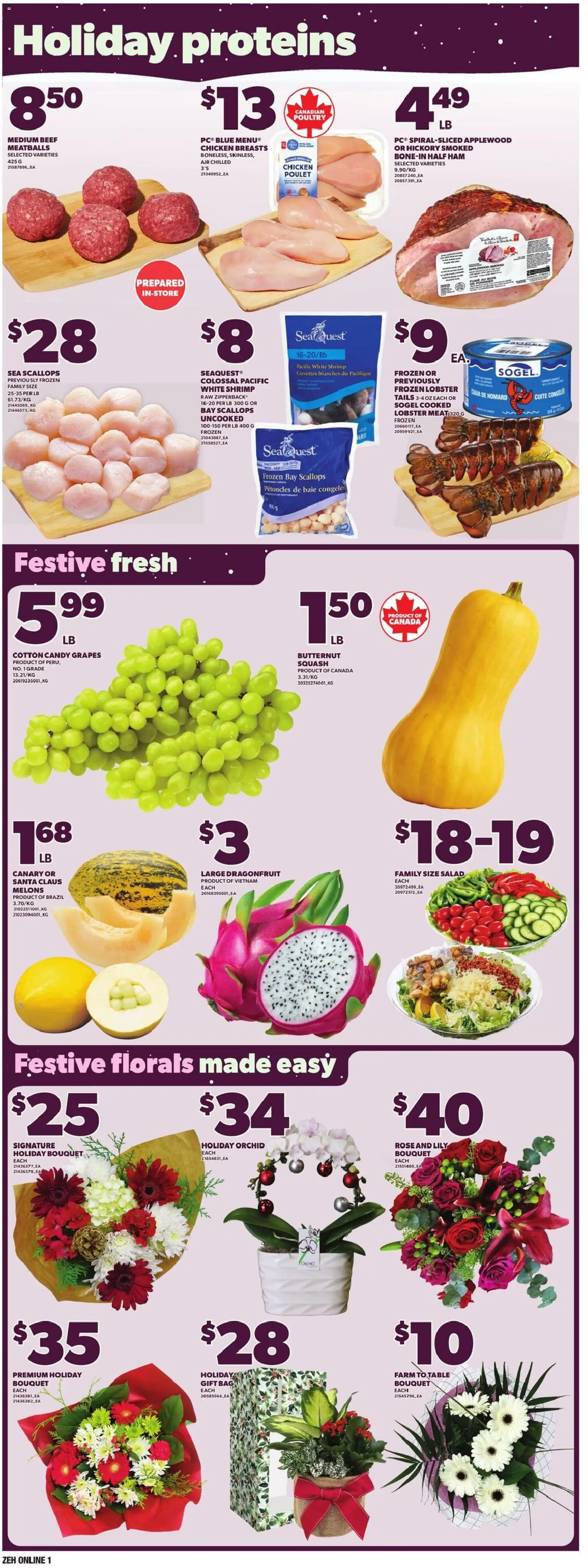 Zehrs flyer valid from 18.12.2025 | Page: 9 | Products: Chicken breasts, Table, Chair, Ham