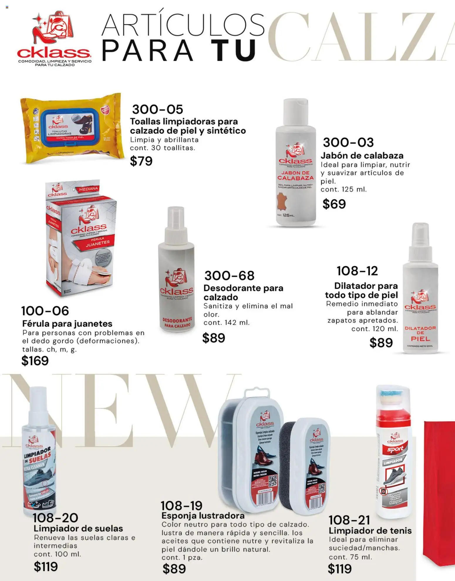 Nuevas ofertas de Cklass válidas en toda la República Mexicana desde el 02.01.2026. ¡Encuentra las mejores ofertas en Cklass catálogo Dama Calzado! | Página: 110 | Productos: Desodorante, Esponja, Limpiador, Jabón