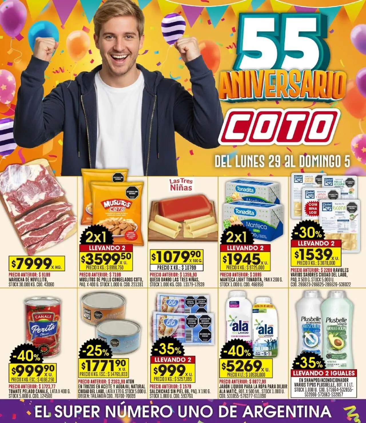 Coto - Ofertas │ válido desde el 29.09.2025 | Página: 1 | Productos: Pollo, Shampoo, Atún, Manteca
