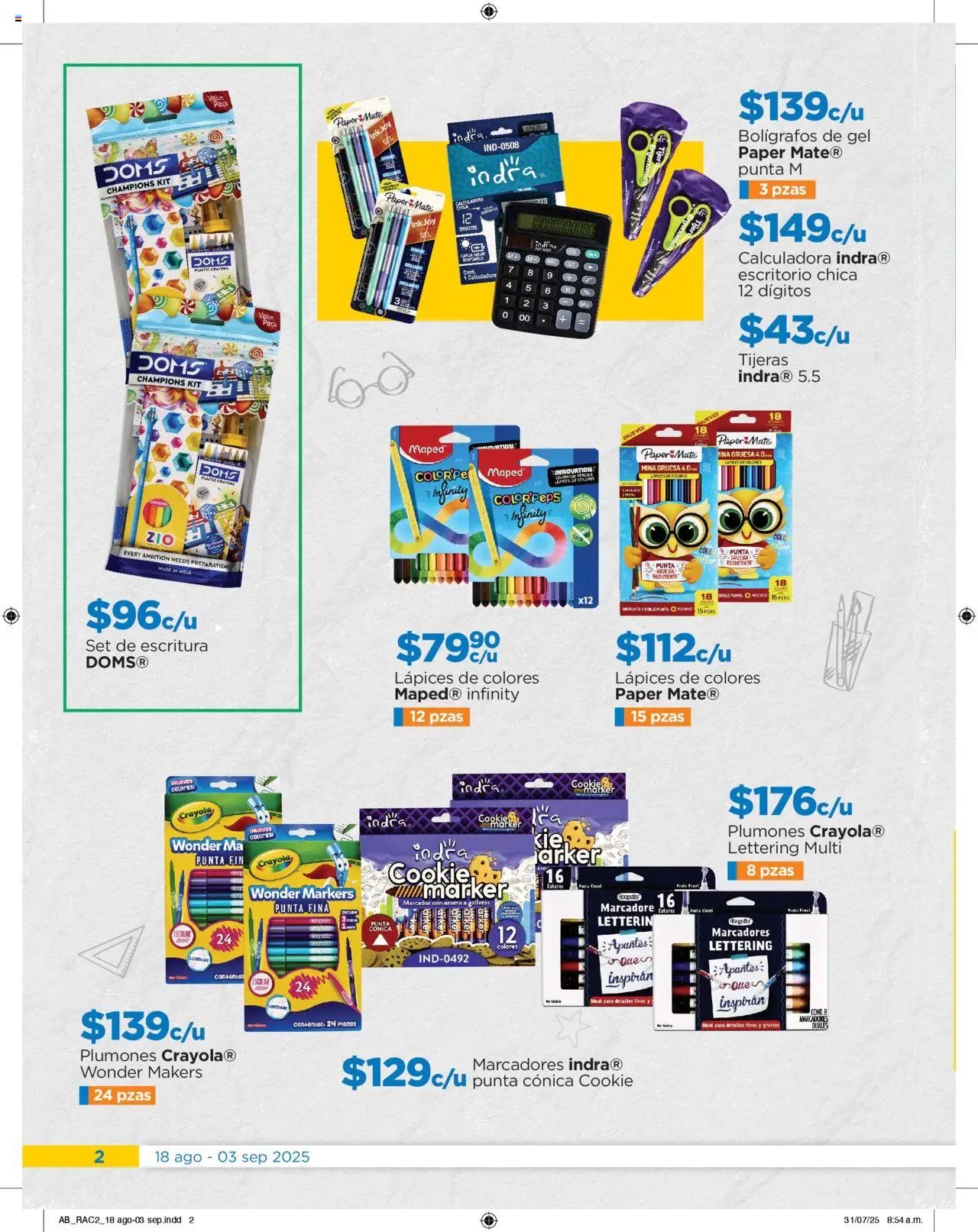 Nuevas ofertas de Chedraui válidas en toda la República Mexicana desde el 18.08.2025. ¡Encuentra las mejores ofertas en Chedraui folleto! | Página: 2 | Productos: Tijera, Galletas, Calculadora, Mate