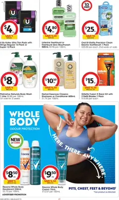 Coles catalogue - valid from 13.08.2025 | Page: 41 | Products: Honey, Cream, Razor, Electric toothbrush