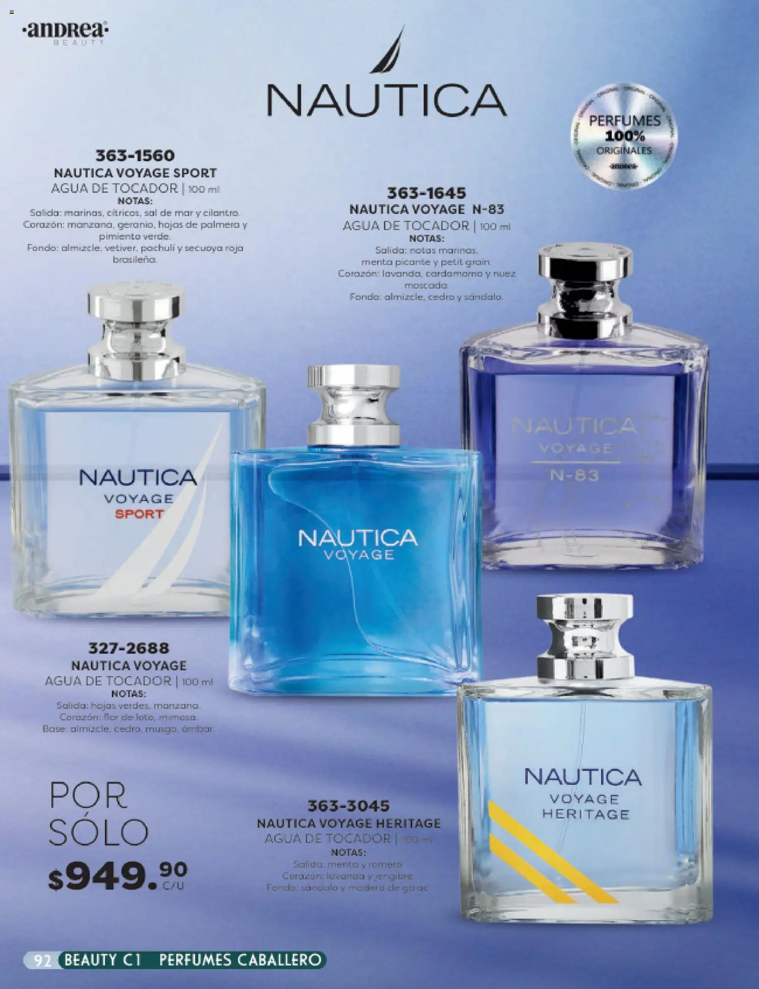 Nuevas ofertas de Andrea válidas en toda la República Mexicana desde el 25.01.2026. ¡Encuentra las mejores ofertas en Andrea catálogo Beauty! | Página: 92 | Productos: Sal, Agua, Pimiento, Nuez