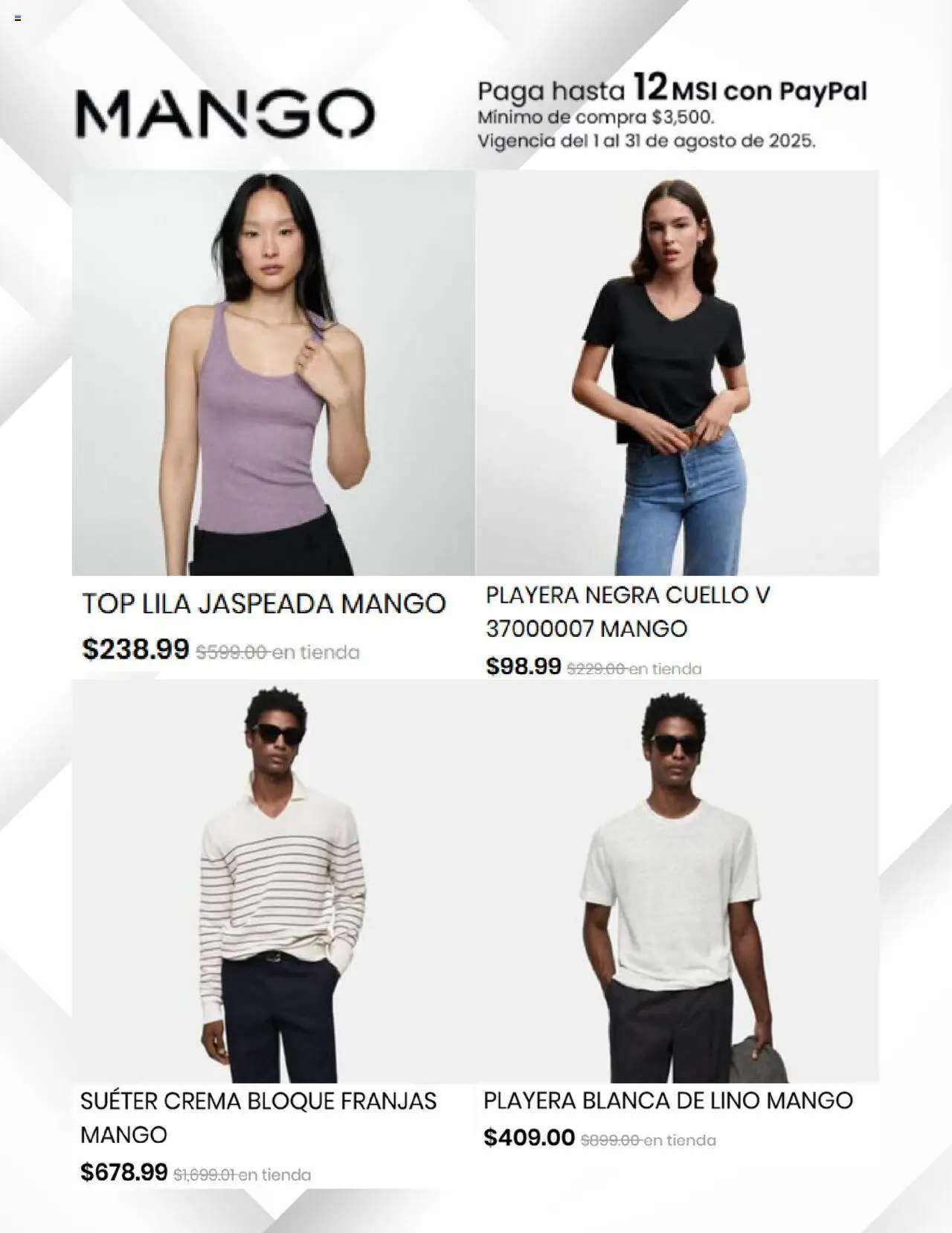 Nuevas ofertas de Privalia válidas en toda la República Mexicana desde el 01.08.2025. ¡Encuentra las mejores ofertas en Privalia - Catálogo! | Página: 2 | Productos: Suéter, Crema, Playera, Top