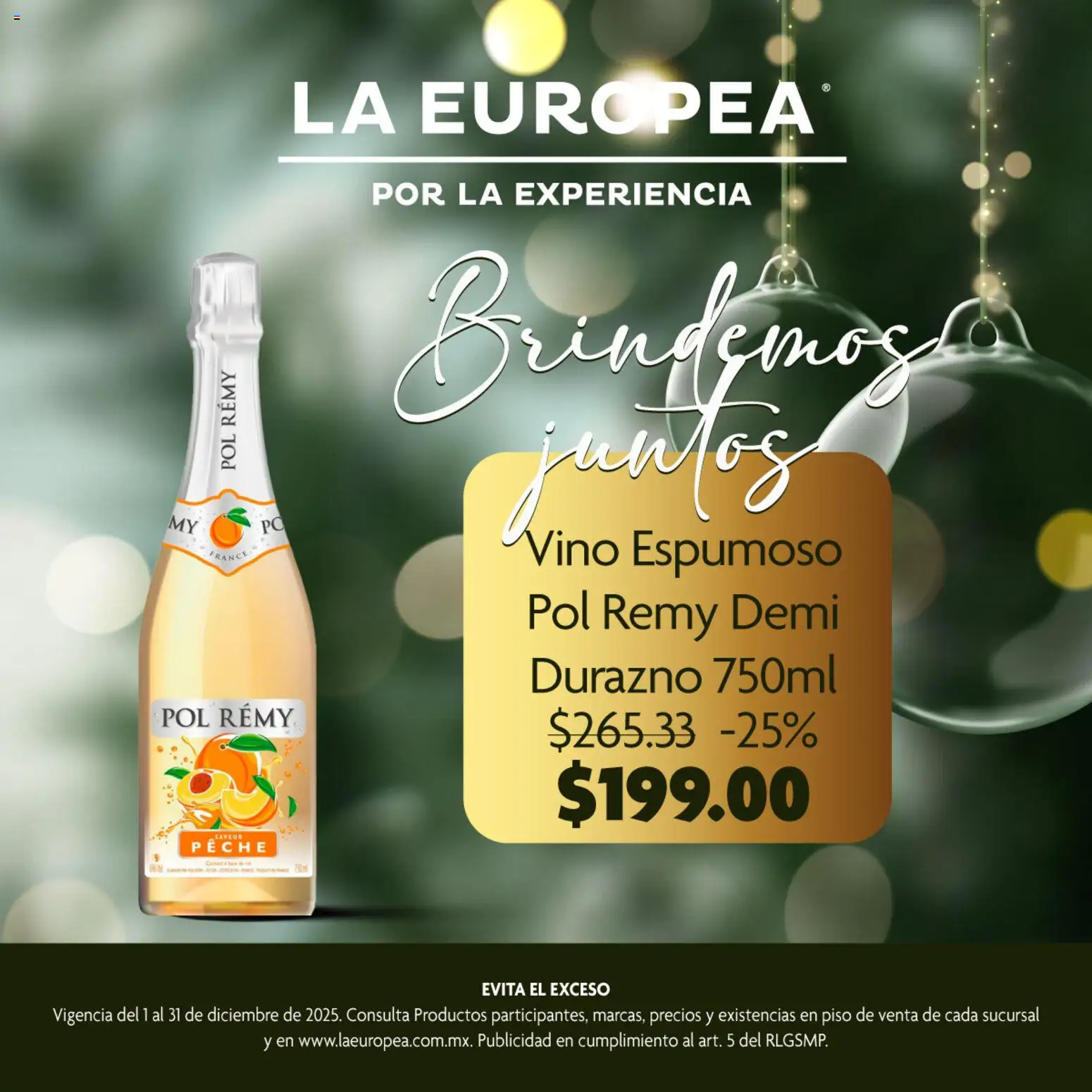 Nuevas ofertas de La Europea válidas en toda la República Mexicana desde el 01.12.2025. ¡Encuentra las mejores ofertas en La Europea catálogo Pol Rémy! | Página: 5 | Productos: Durazno, Vino