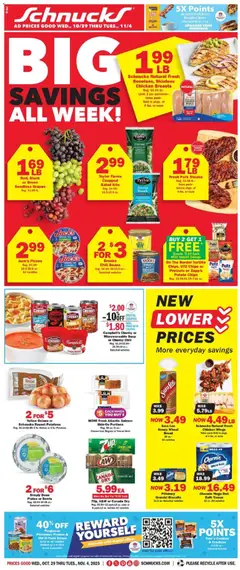 Preview of Schnucks weekly ads valid from 29.10.2025