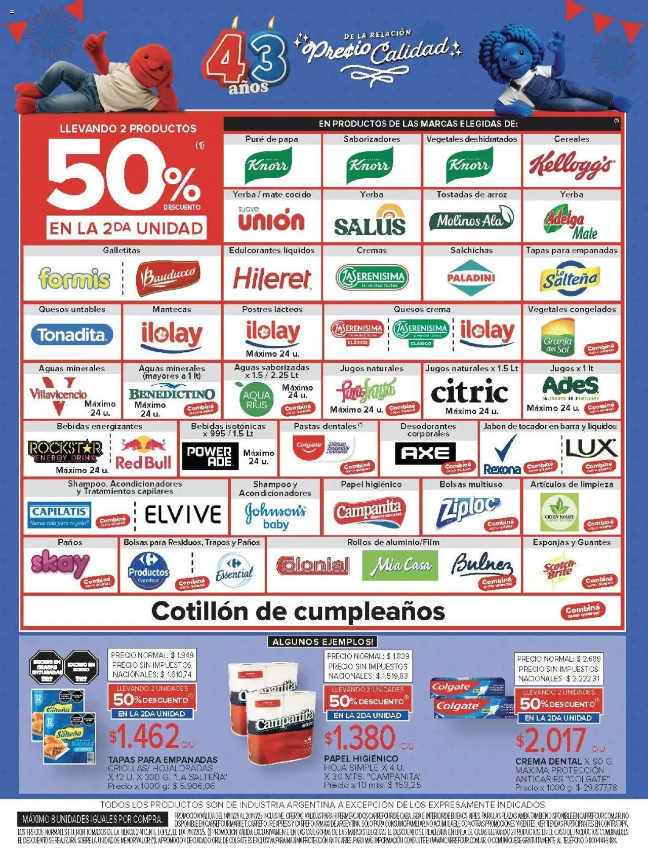 Carrefour ofertas │ válido desde el 14.10.2025 | Página: 12 | Productos: Teléfono, Papel higiénico, Shampoo, Mate cocido