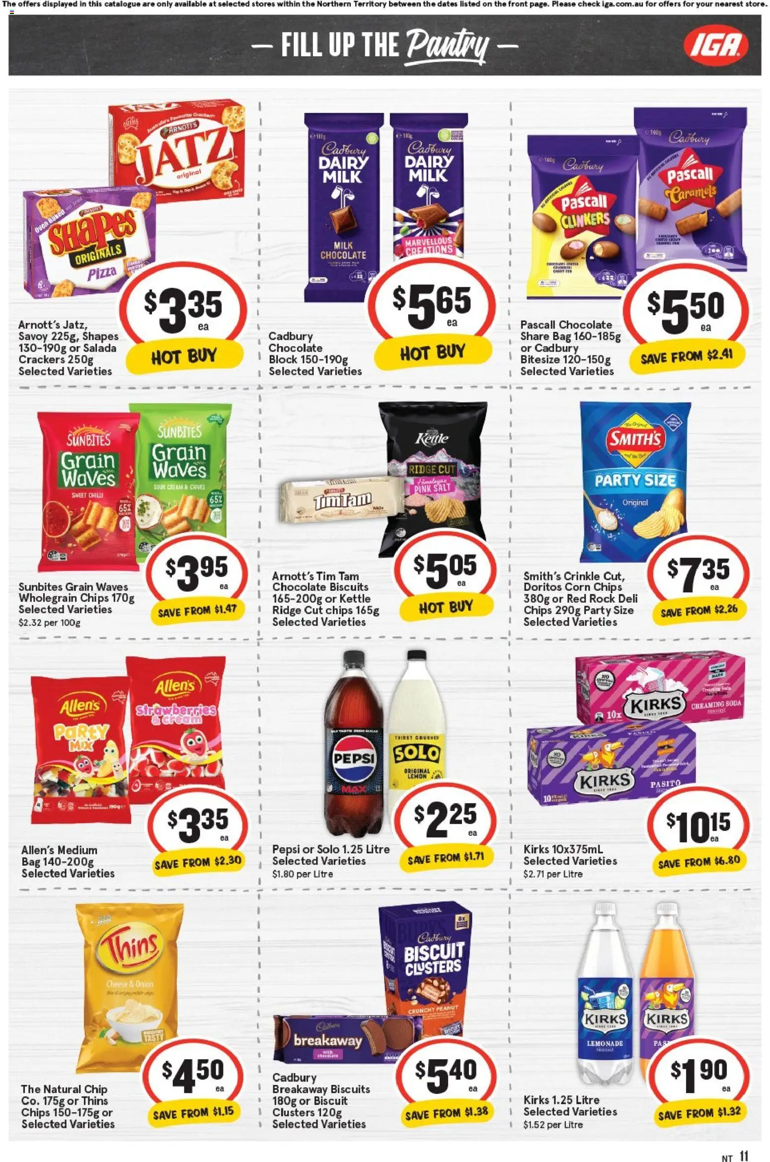 IGA catalogue - valid from 29.10.2025 | Page: 7 | Products: Crackers, Pizza, Biscuits, Chilli