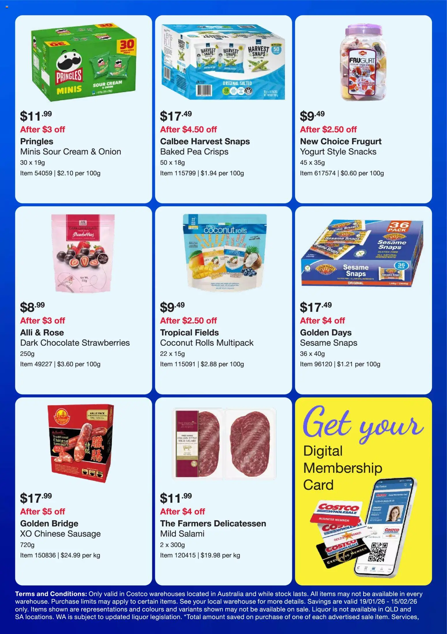 Costco catalogue - valid from 19.01.2026 | Page: 10 | Products: Chocolate, Salami, Sausage, Digital
