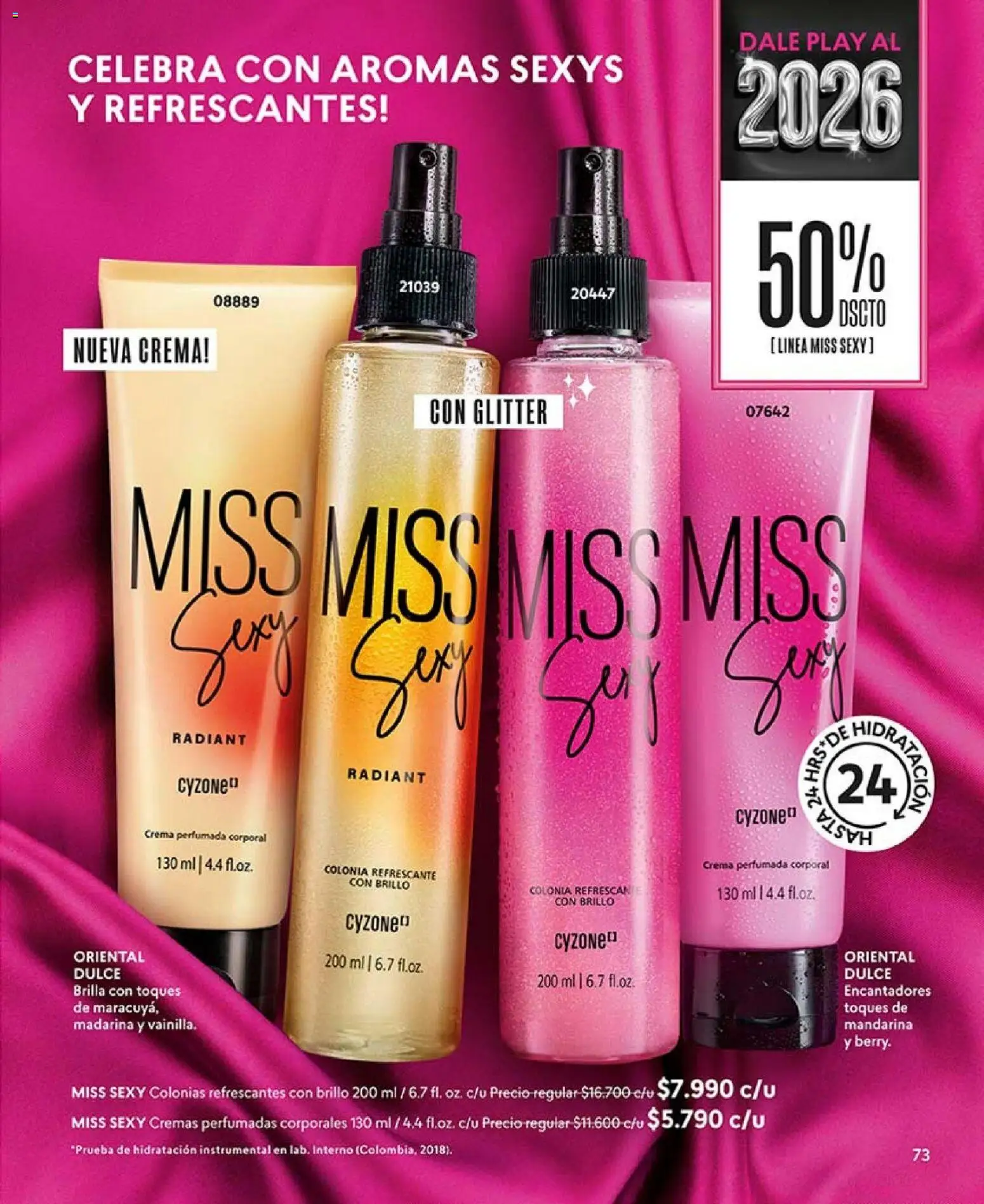 Catálogo CyZone Campaña 1 │ válido desde el 01.01.2026 | Página: 73 | Productos: Brillo, Glitter, Crema