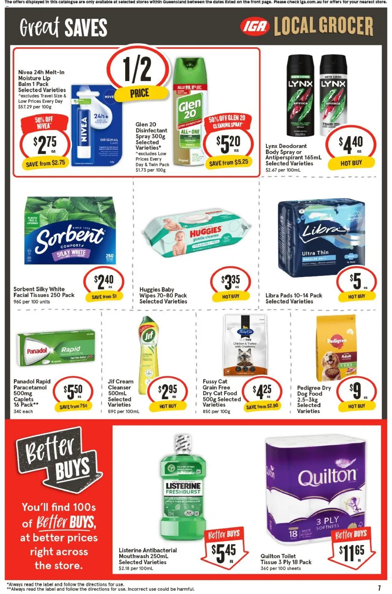 IGA catalogue - valid from 15.10.2025 | Page: 7 | Products: Chicken, Deodorant, Dog food, Tissues