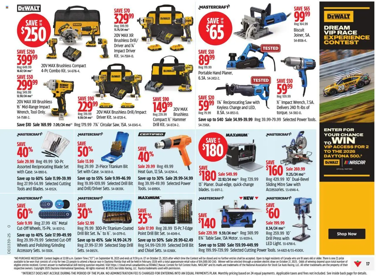 Canadian Tire flyer valid from 18.09.2025 | Page: 21 | Products: Table