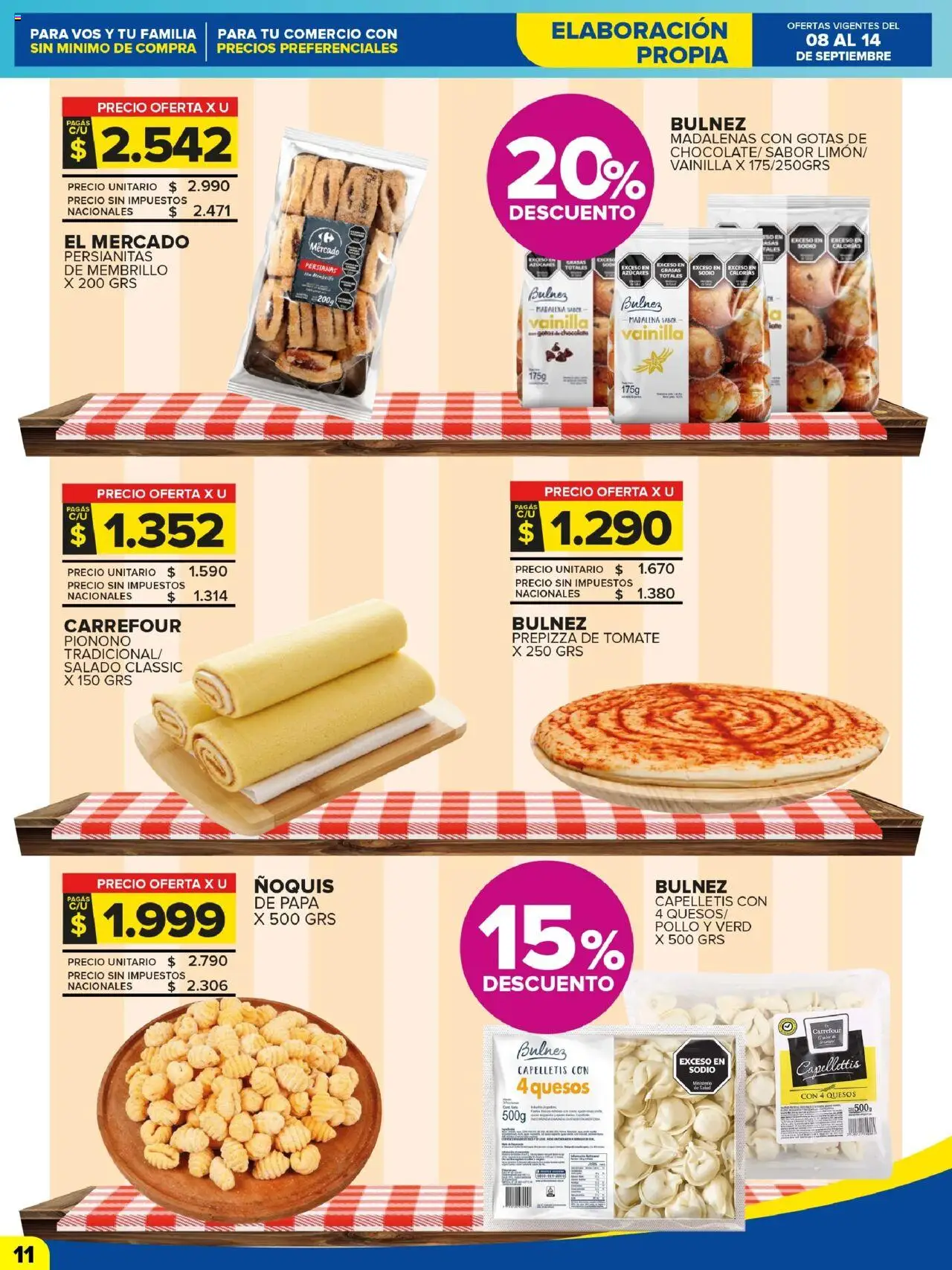 Carrefour Maxi catálogo │ válido desde el 08.09.2025 | Página: 10 | Productos: Pollo, Papa, Ñoquis, Pionono