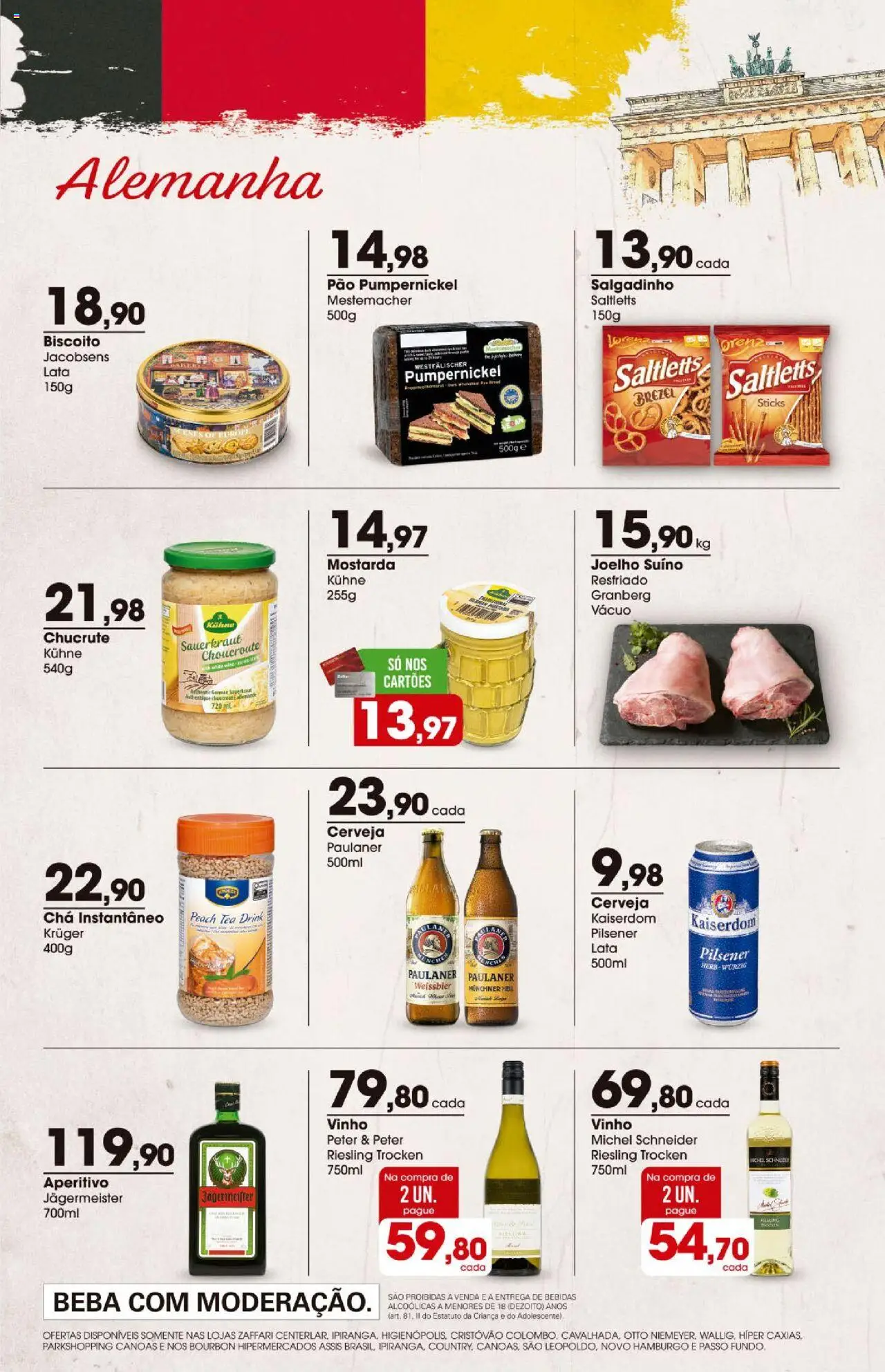 Zaffari Folheto - válido de 07.08.2025 | Página: 5 | Produtos: Pão, Vinho, Chá, Bourbon