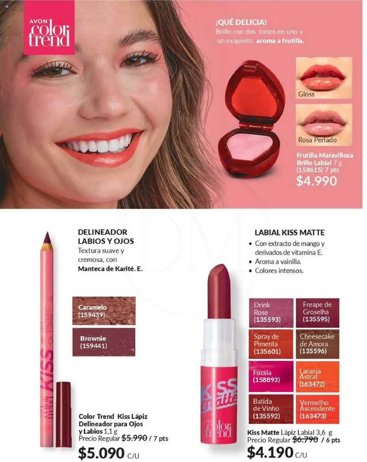Catálogo Avon Campaña 12 │ válido desde el 22.07.2025 | Página: 41 | Productos: Mango, Lápiz labial, Manteca, Labial