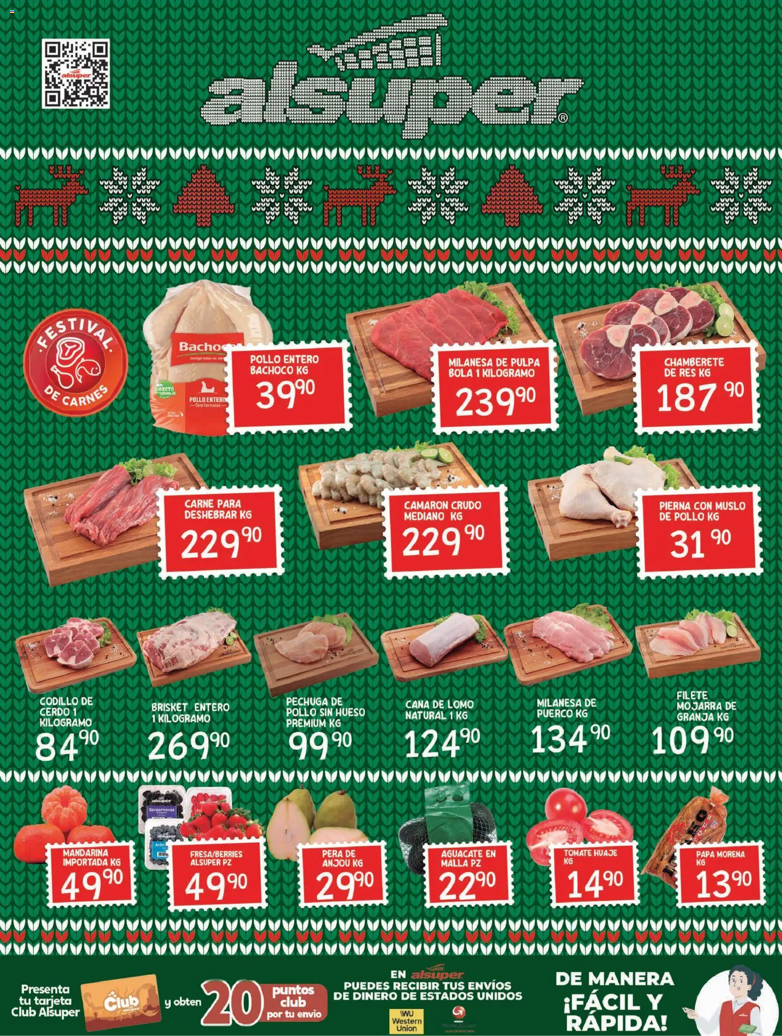 Nuevas ofertas de Alsuper válidas en toda la República Mexicana desde el 16.12.2025. ¡Encuentra las mejores ofertas en Alsuper folleto Durango! | Página: 8 | Productos: Pollo, Papa, Pera, Malla