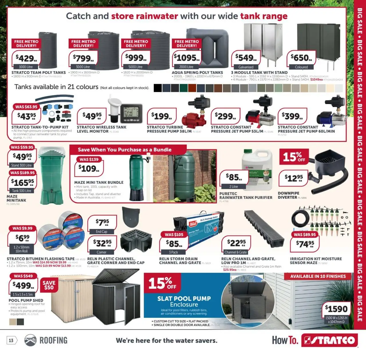 Stratco catalogue - valid from 19.09.2025 | Page: 13 | Products: Grate, Door, Water, Shed