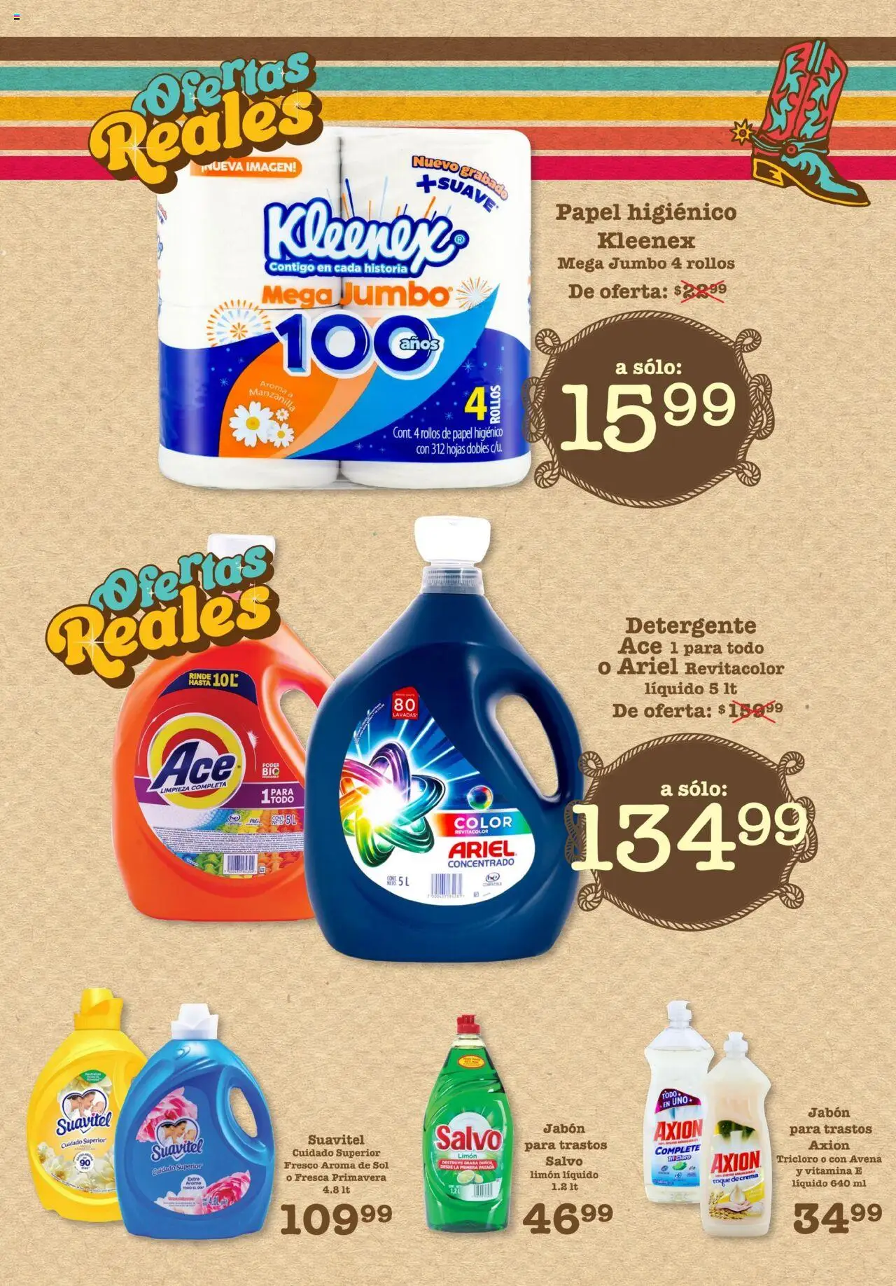 Nuevas ofertas de S-Mart válidas en toda la República Mexicana desde el 01.08.2025. ¡Encuentra las mejores ofertas en S-Mart - Folleto de Feria - Chihuahua! | Página: 2 | Productos: Detergente, Avena, Limón, Cloro