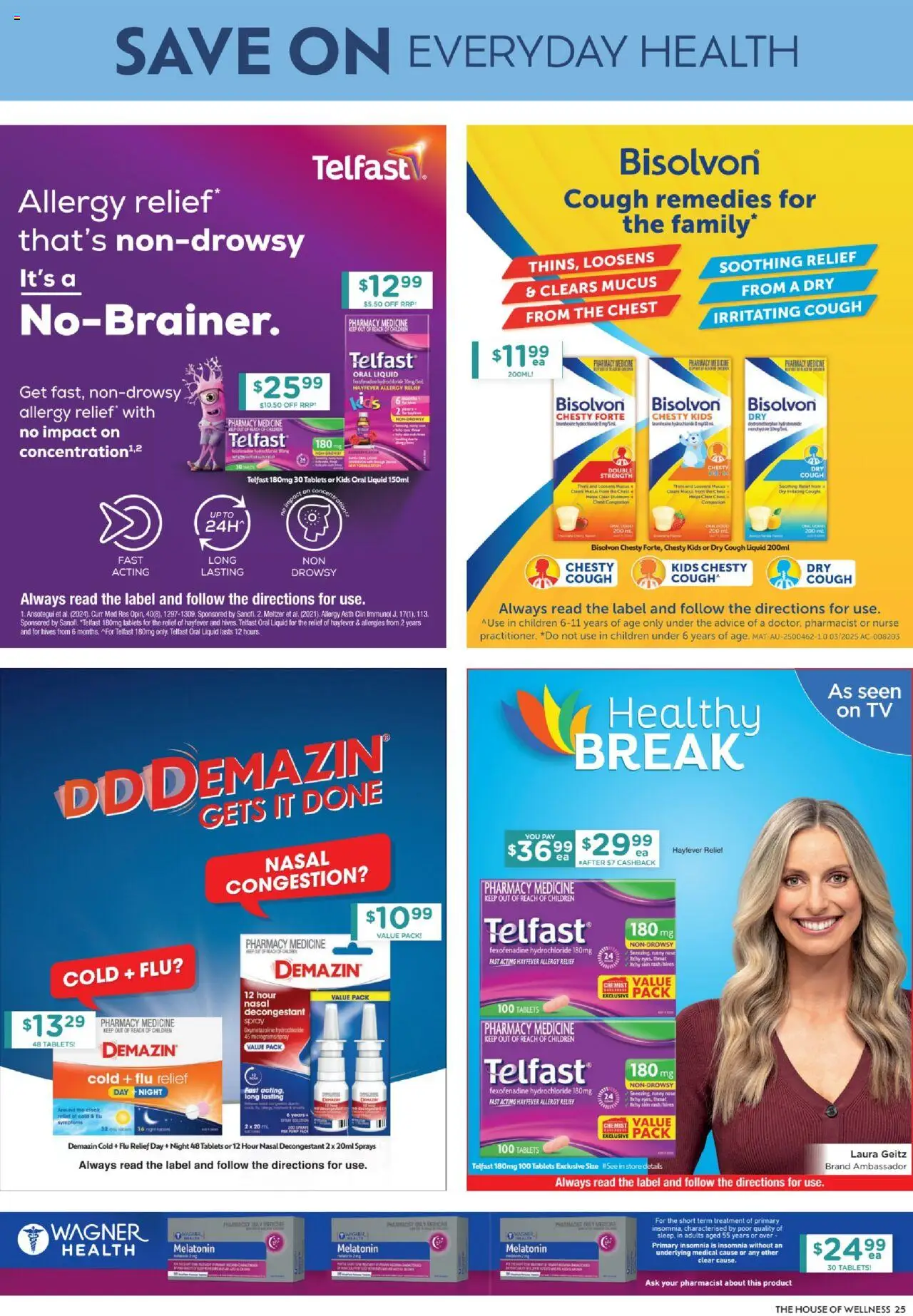 Chemist Warehouse catalogue - valid from 07.08.2025 | Page: 25 | Products: Clock, Treatment, Tablets, Allergy