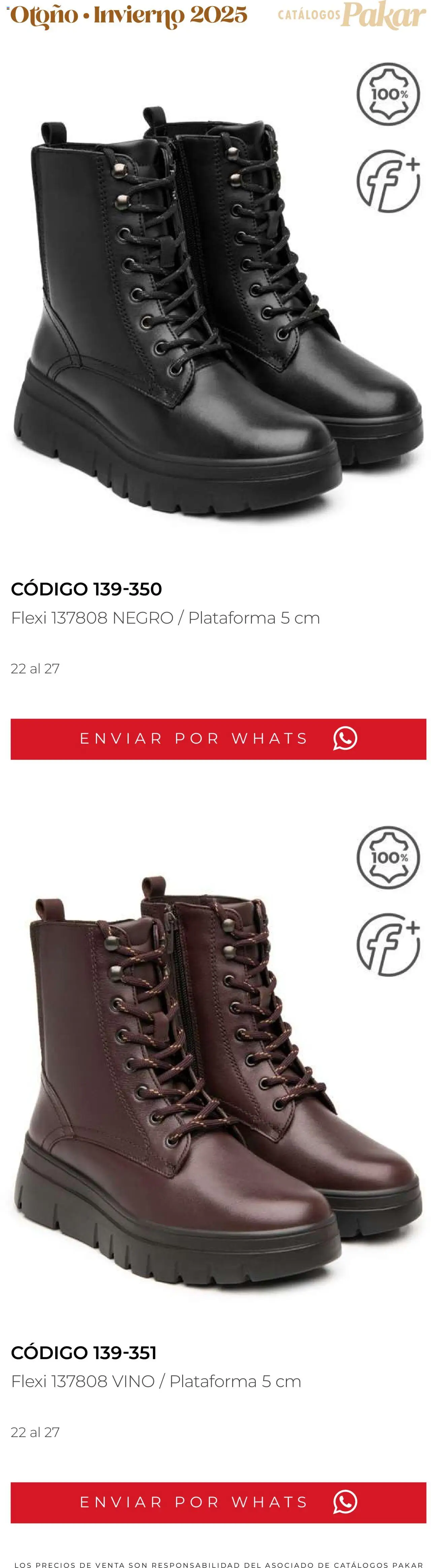 Nuevas ofertas de SC Pakar válidas en toda la República Mexicana desde el 10.10.2025. ¡Encuentra las mejores ofertas en SC Pakar - Catálogo Flexi otoño / invierno! | Página: 31 | Productos: Vino