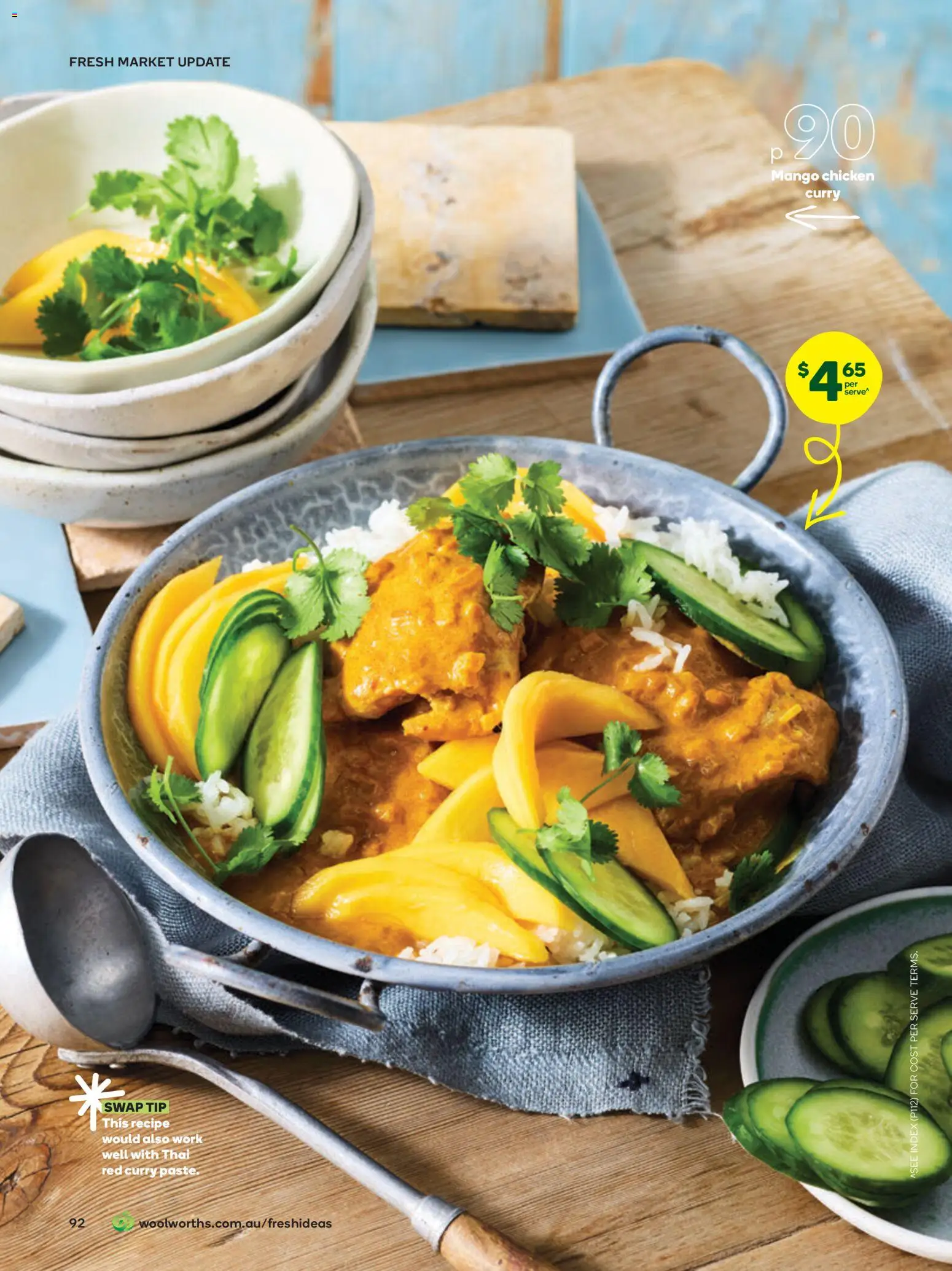 Woolworths catalogue - valid from 01.11.2025 | Page: 92 | Products: Curry, Chicken, Mango