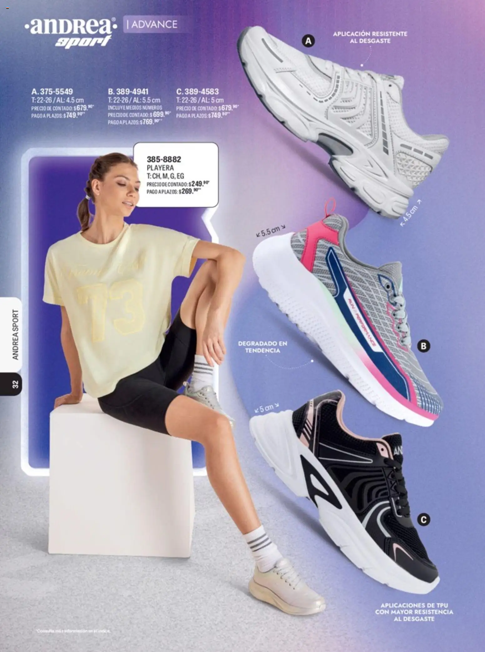 Nuevas ofertas de Andrea válidas en toda la República Mexicana desde el 15.04.2026. ¡Encuentra las mejores ofertas en Andrea catálogo Lo mejor en marcas! | Página: 26 | Productos: Playera