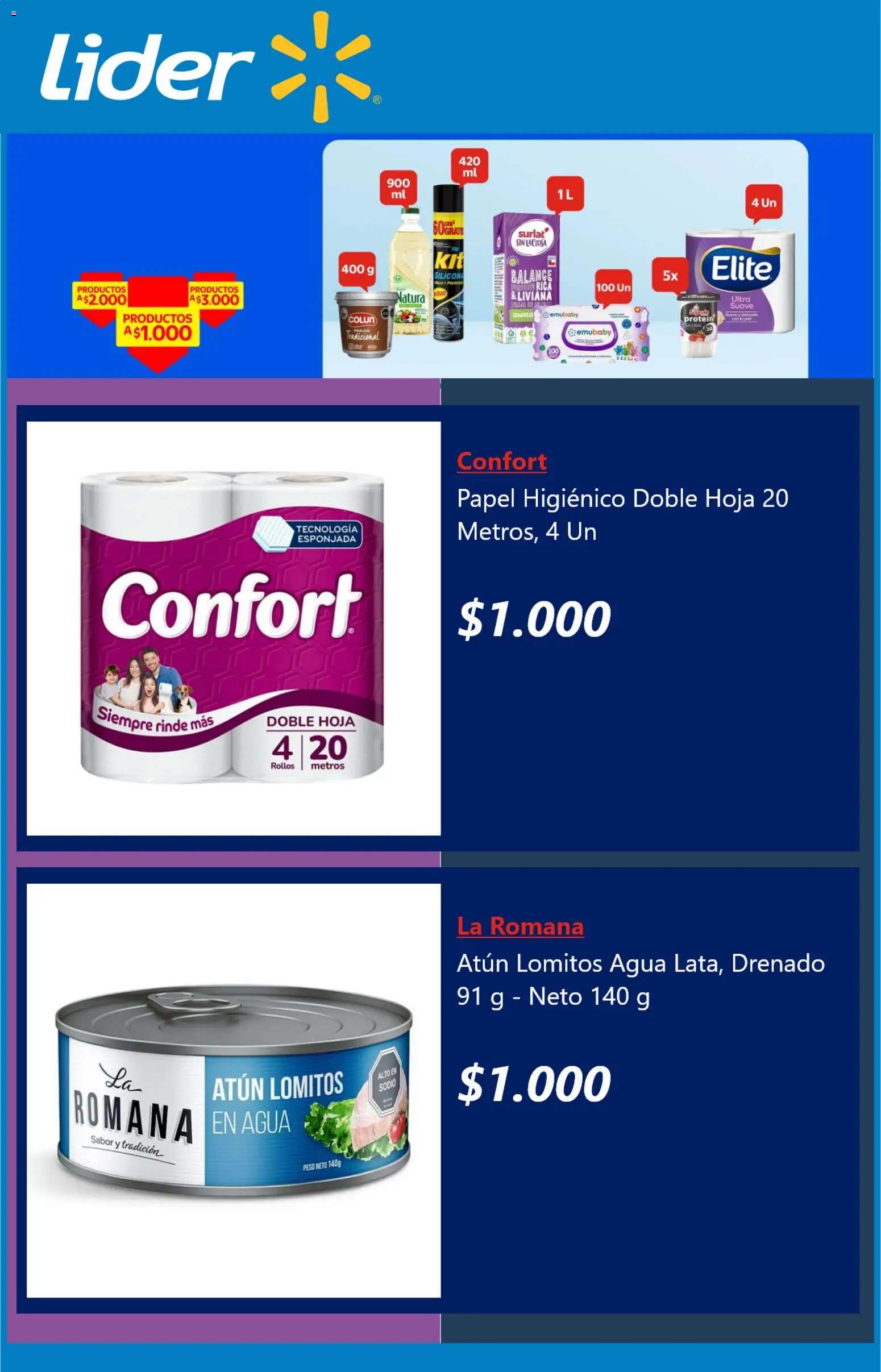 Lider ofertas  │ válido desde el 24.02.2026 | Página: 2 | Productos: Atún, Agua, Peso, Papel higiénico