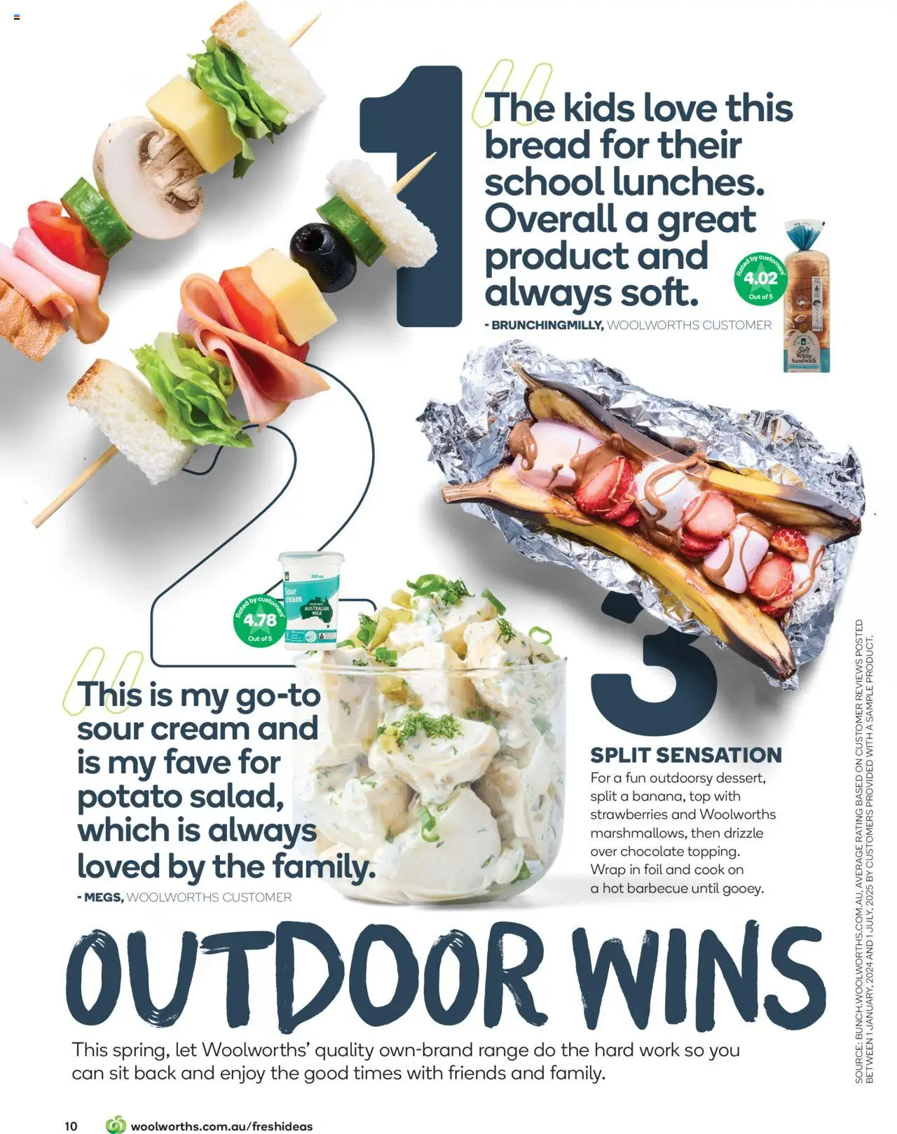 Woolworths catalogue - valid from 01.09.2025 | Page: 10 | Products: Chocolate, Sour cream, Strawberries, Cream