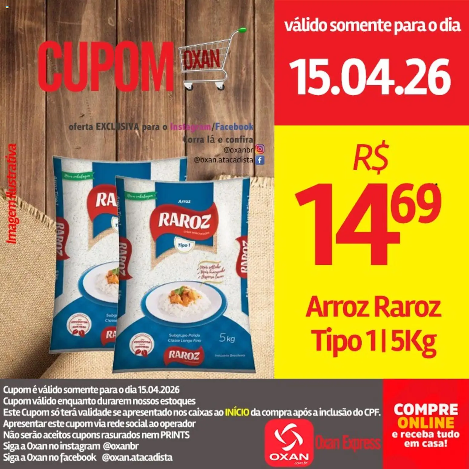 Oxan Atacadista Folheto - válido de 15.04.2026 | Página: 6 | Produtos: Arroz