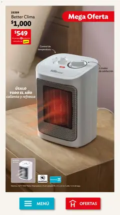 Vista previa de Betterware campaña 12 2025, nuevo folleto de la tienda, válido en México a partir del 01.12.2025 | Página: 8 | Productos: Ventilador, Cable