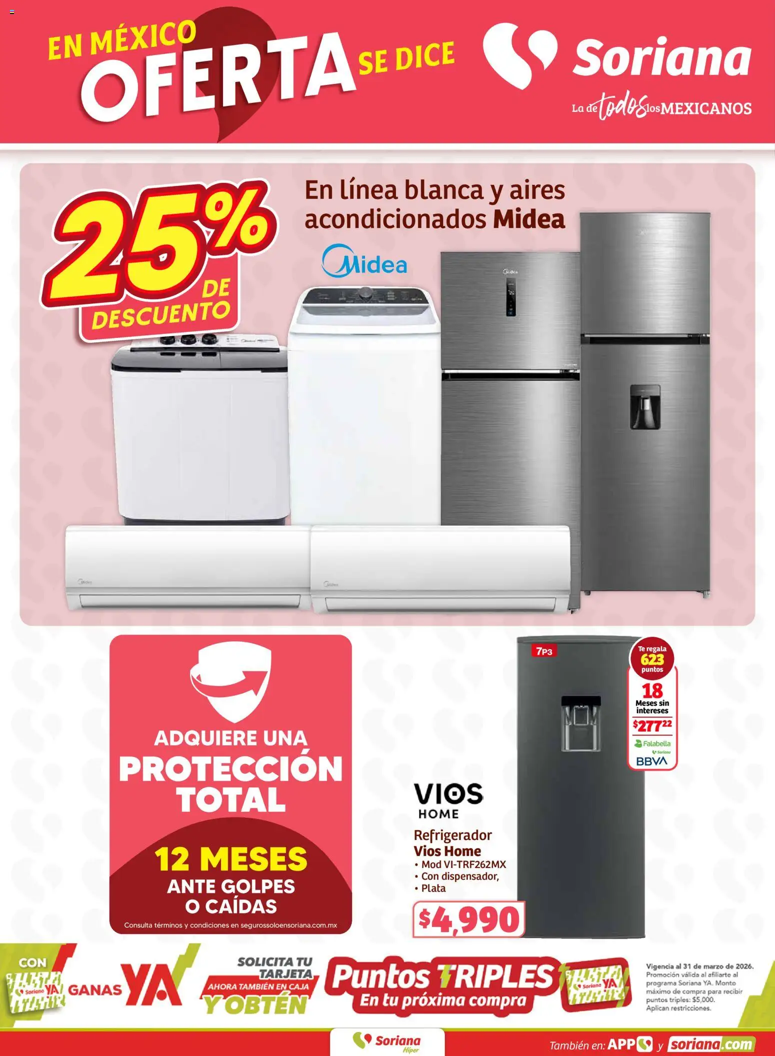 Nuevas ofertas de Soriana válidas en toda la República Mexicana desde el 22.01.2026. ¡Encuentra las mejores ofertas en Soriana - Fin de Semana Híper: Ver, Tab, Chis, Camp, Yuc y Q. Roo! | Página: 10 | Productos: Ropa