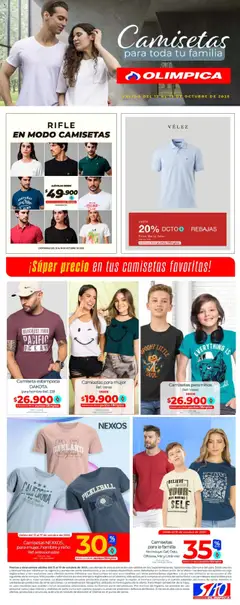 Olímpica - Camisetas para la familia -  Vista previa de la revista de la tienda Olímpica valido desde el 13.10.2025