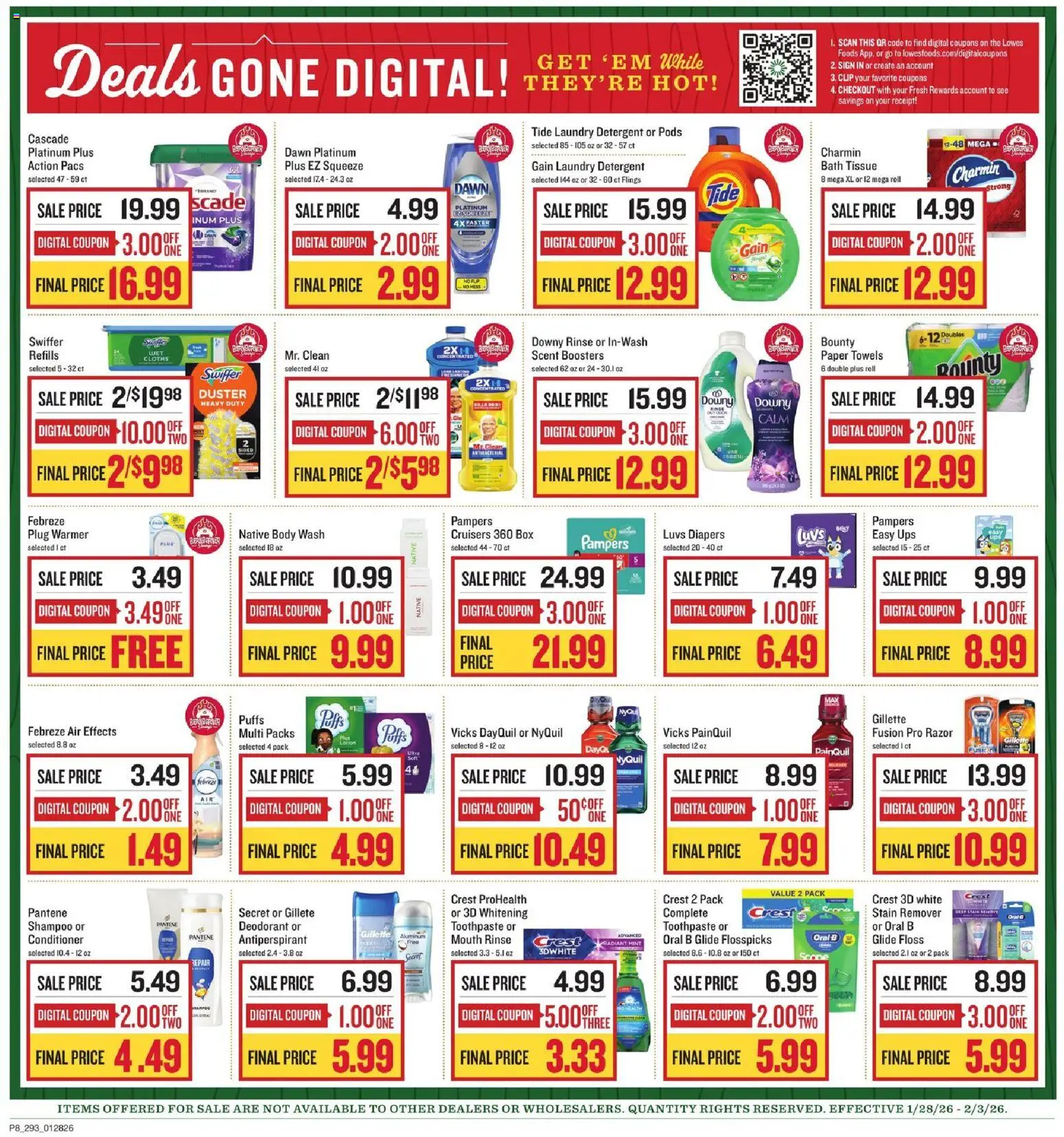 Lowes Foods Weekly Ad - SC - valid from 28.01.2026 | Page: 11 | Products: Box, Conditioner, Toothpaste, Detergent